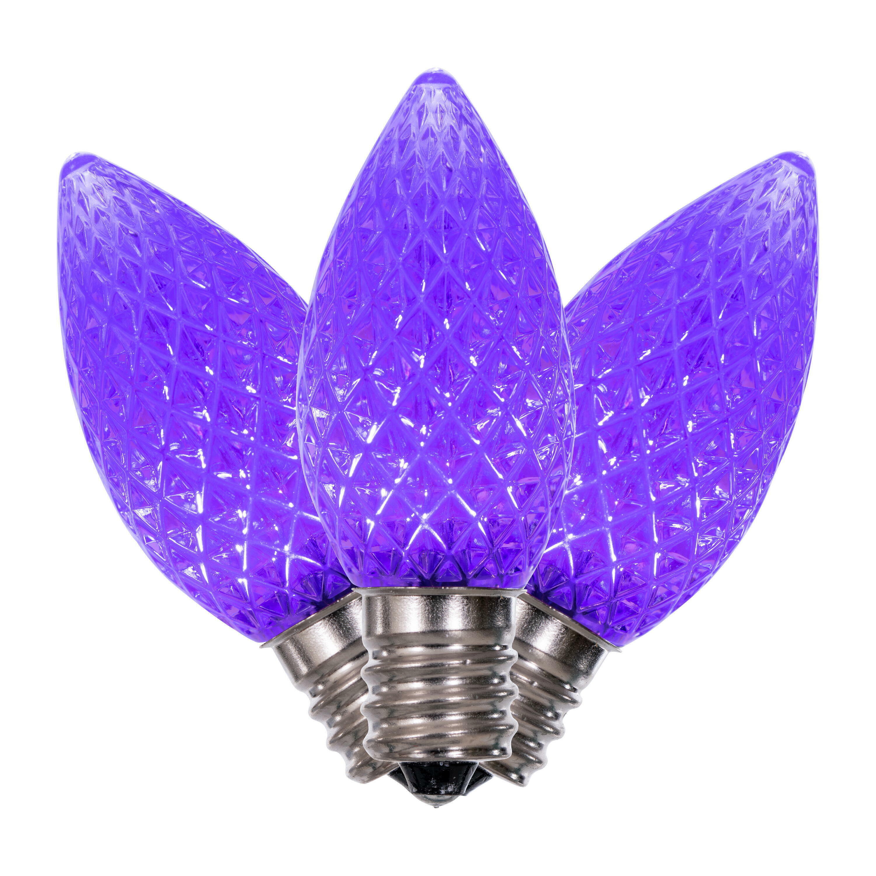 Vickerman XLEDC76-25 Indoor Purple LED C7 Assorted string light bulbs and fuses