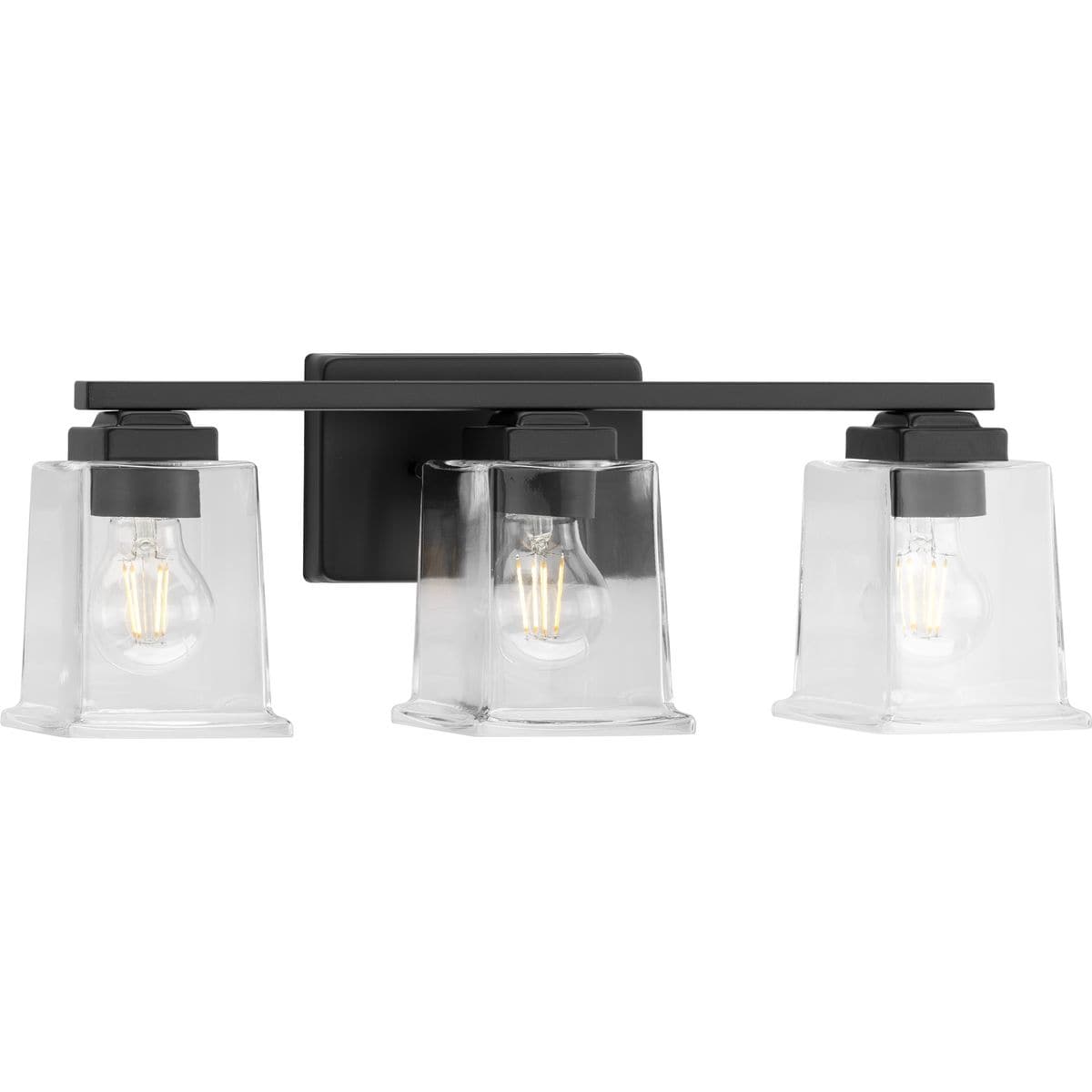 Progress Lighting P300379-31M Gilmour 20.12-in 3 -Light Matte Black Craftsman Vanity light