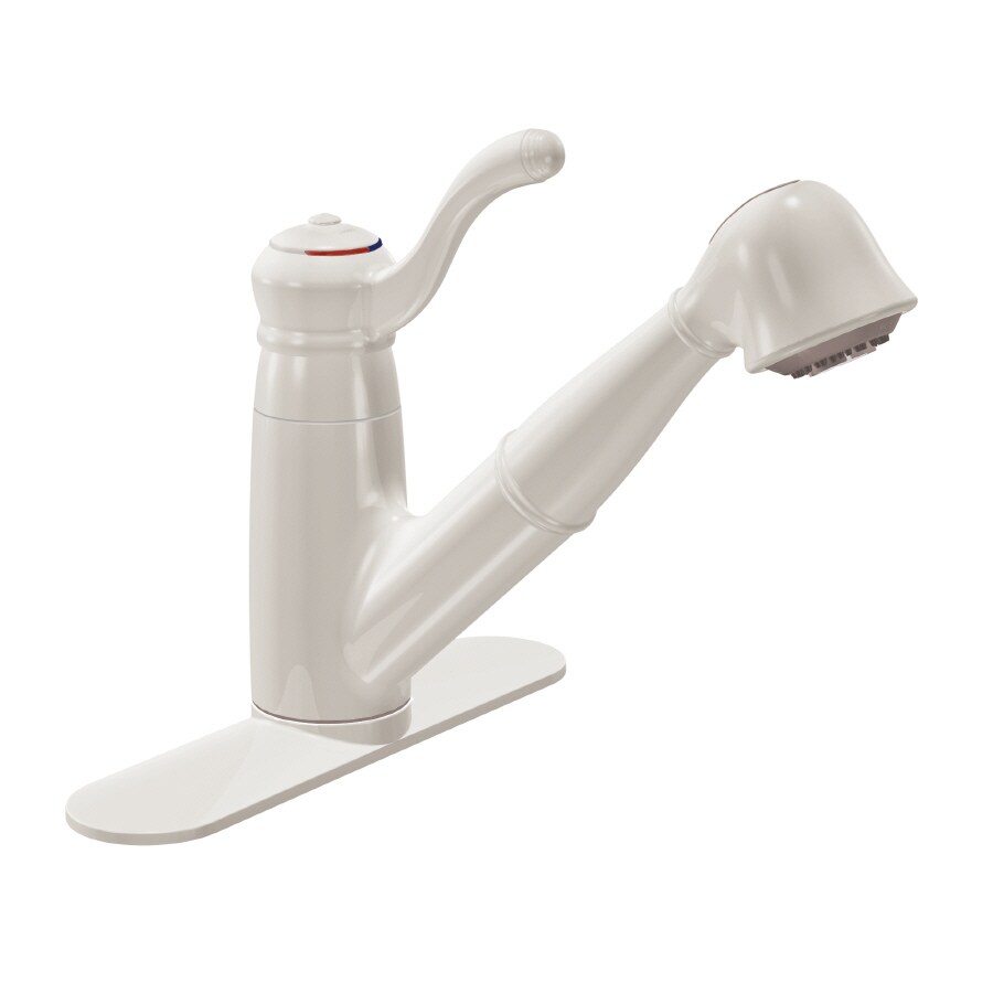 Moen 7575V Colonnade Ivory Single-Handle Kitchen Faucet with Pull-Out Spray