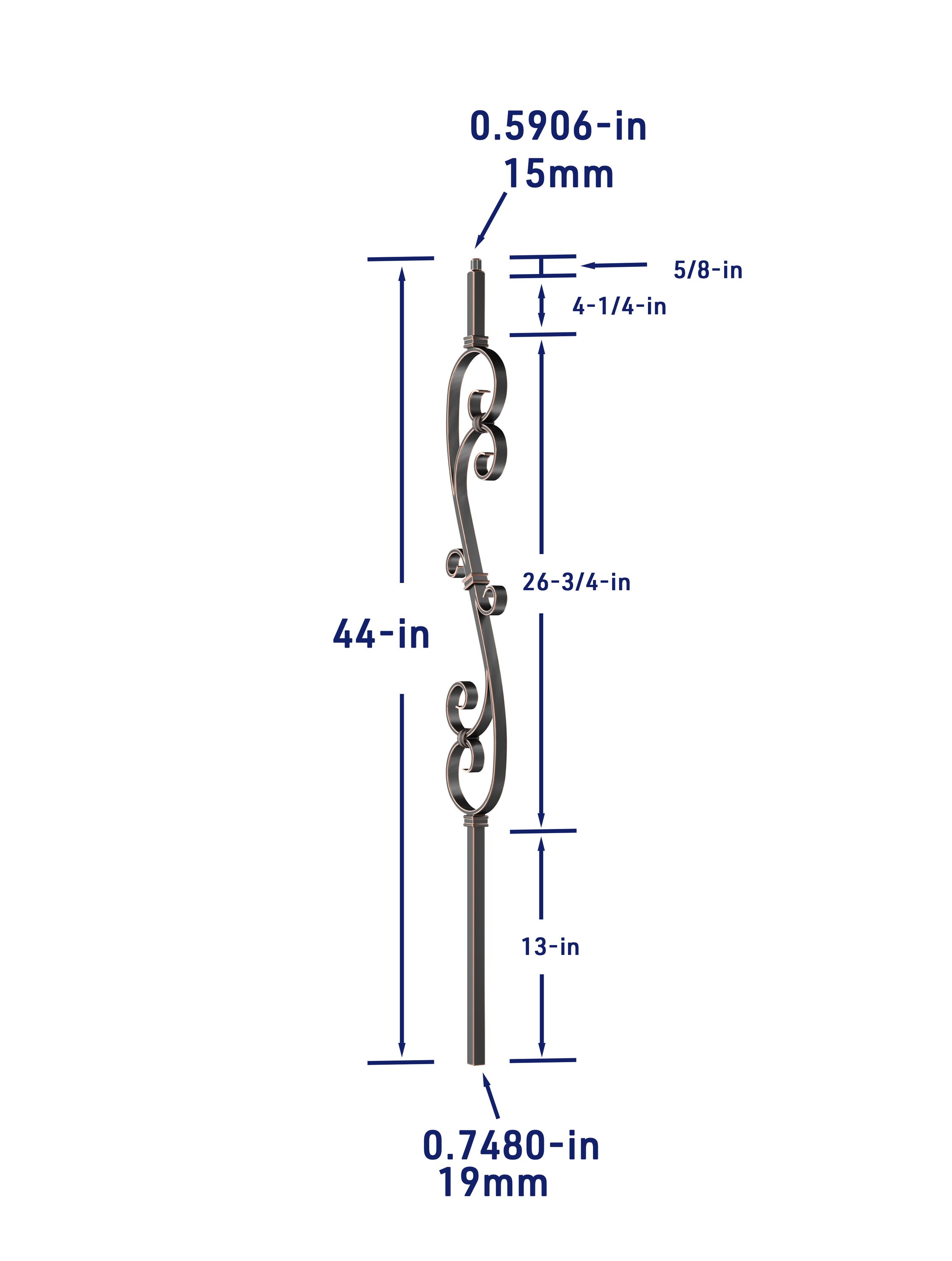 Crown Heritage 4582708RC44 Interior-Stairpart-Balusters - View #4