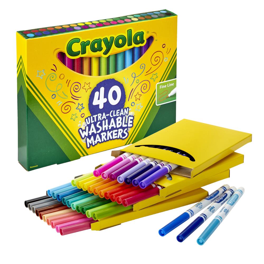 Crayola Bs587813 Washable Markers Fine 12 Colors for sale online