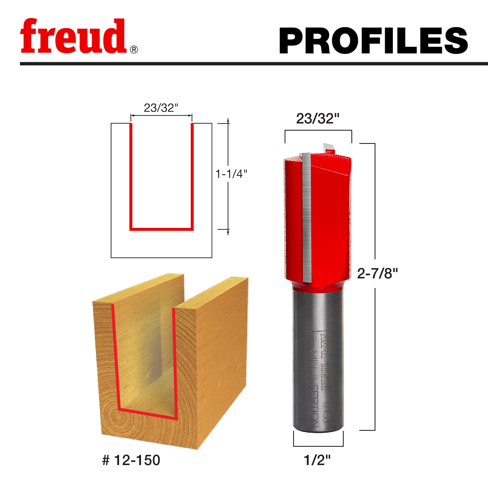 Freud 12-150 Straight-Mortising-Router-Bits - View #2