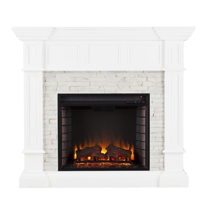 Boston Loft Furnishings 45 5 In W Fresh, Rustic Corner Electric Fireplace Heater