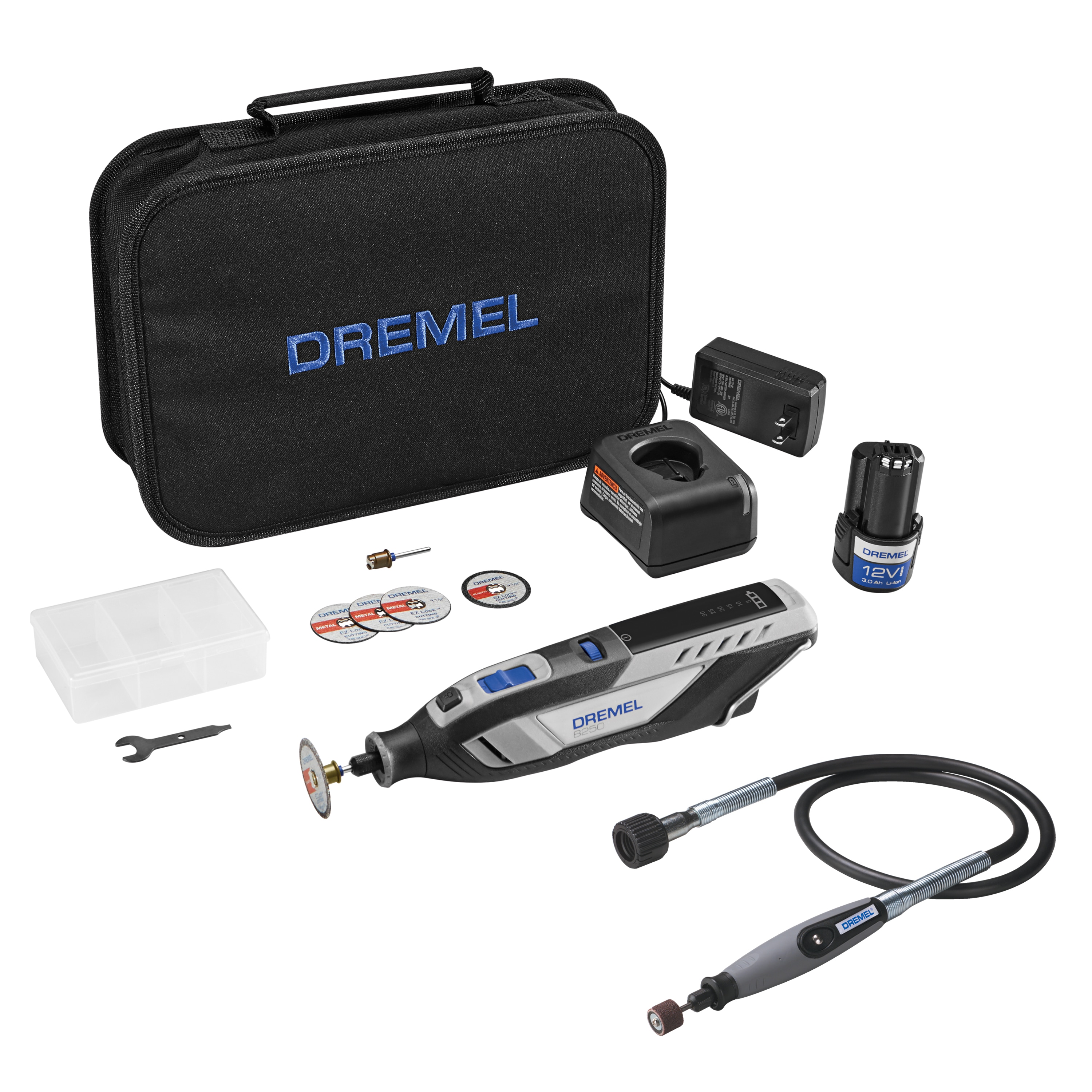 Dremel 8240 12V Quiet Cordless Rotary Tool with All-Purpose Accessory Kit 