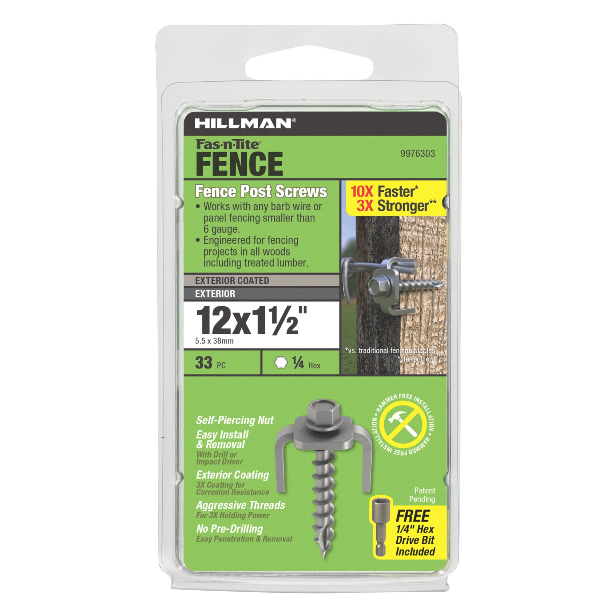 Fas-n-Tite #12 x 1-1/2-in Ceramic Exterior Fence screws ( 33 -Per Box )
