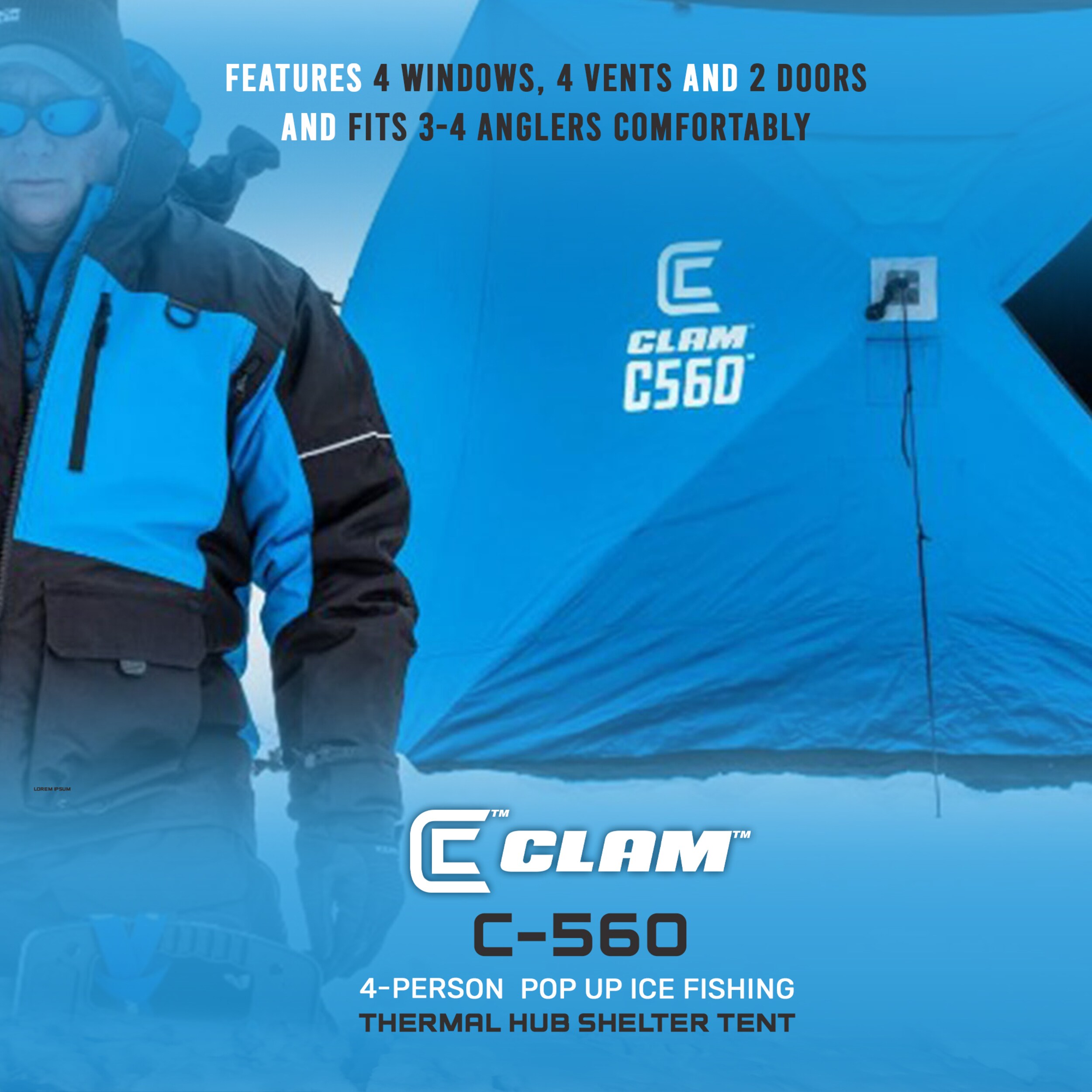 Clam Outdoors 160682 tents - View #4