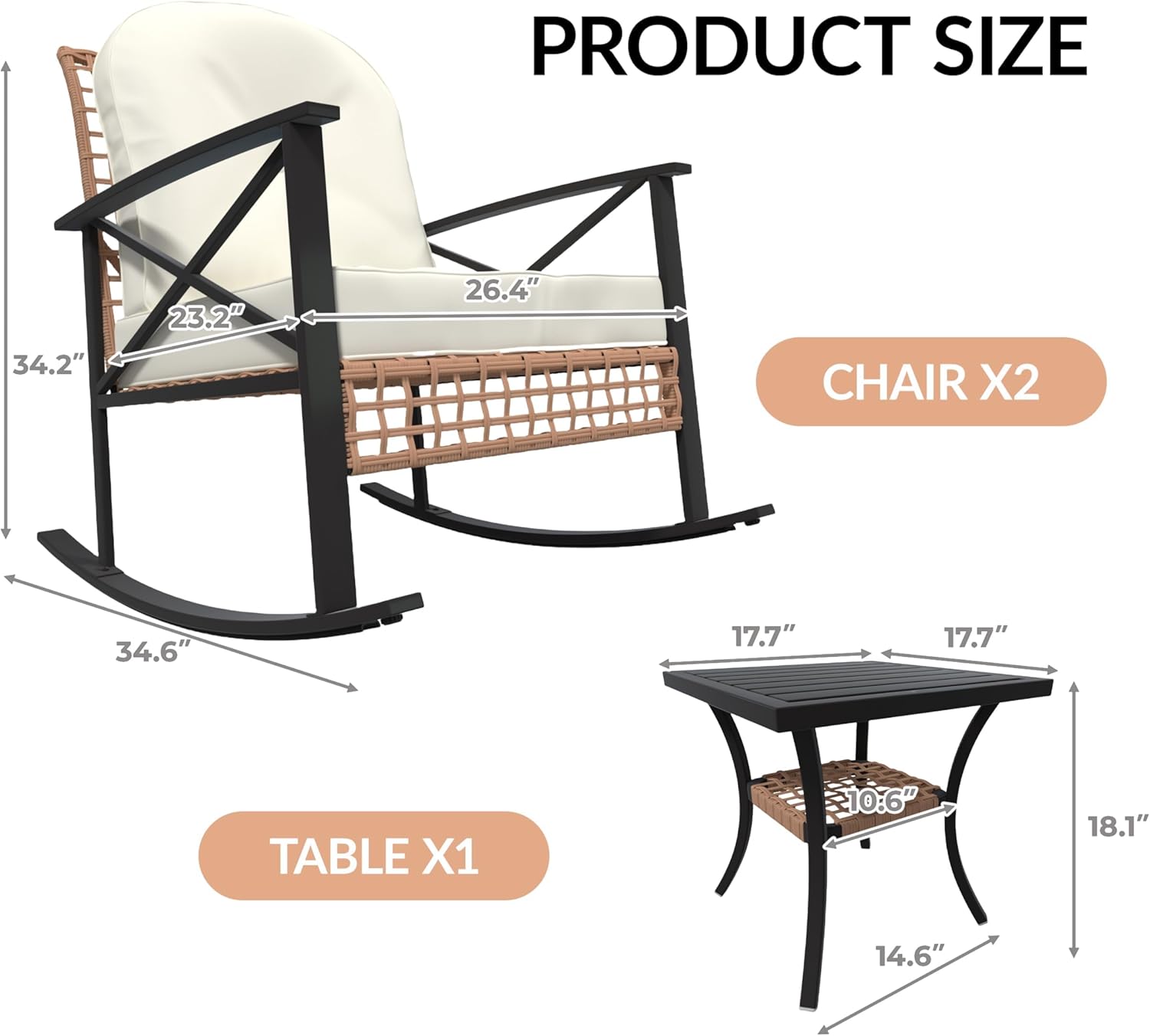 Qeetex DHZ-PPG-339CUBWX Patio-Sofas-Daybeds - View #2