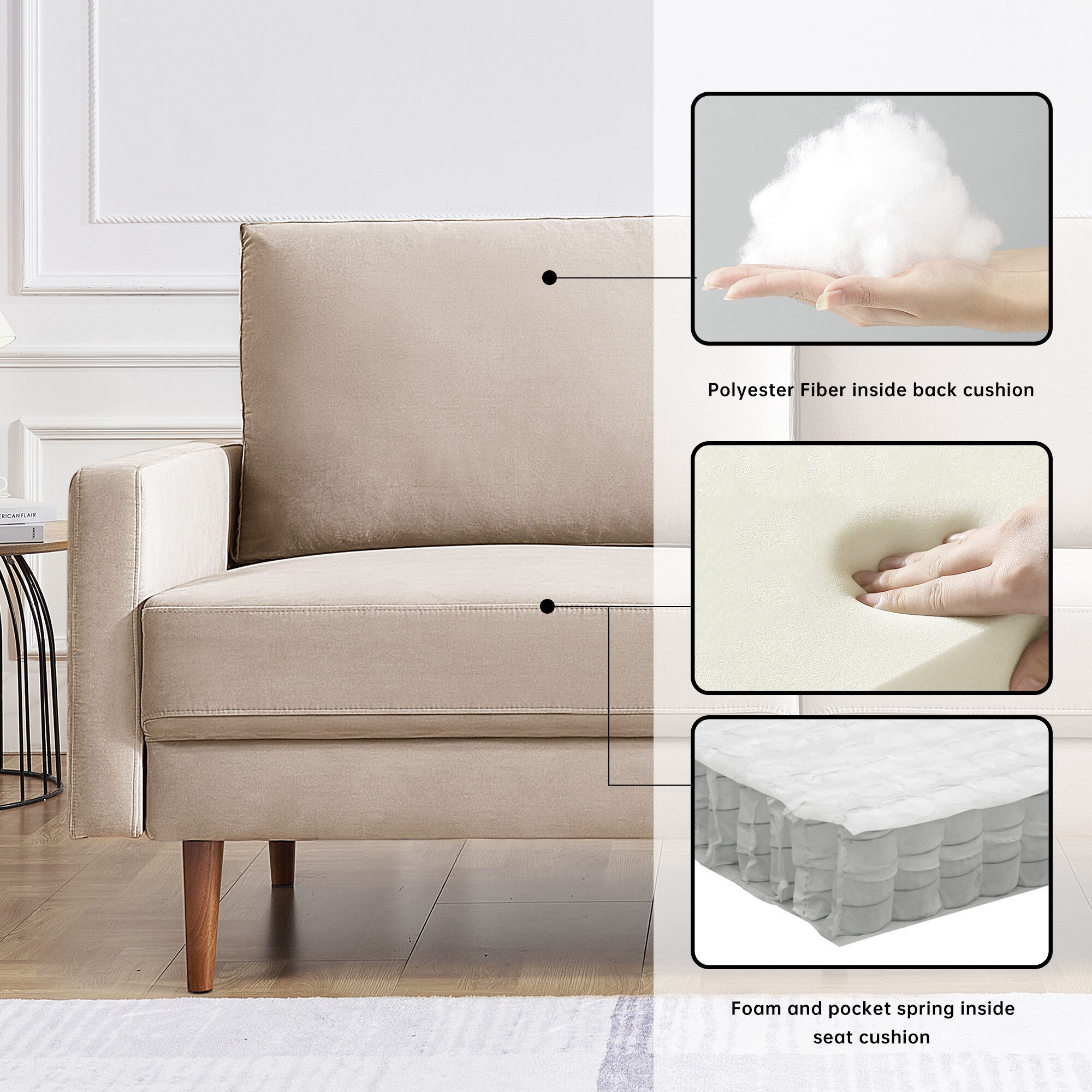 A Furniture Classics SS2789V-BG3S Sofas-Loveseats - View #4