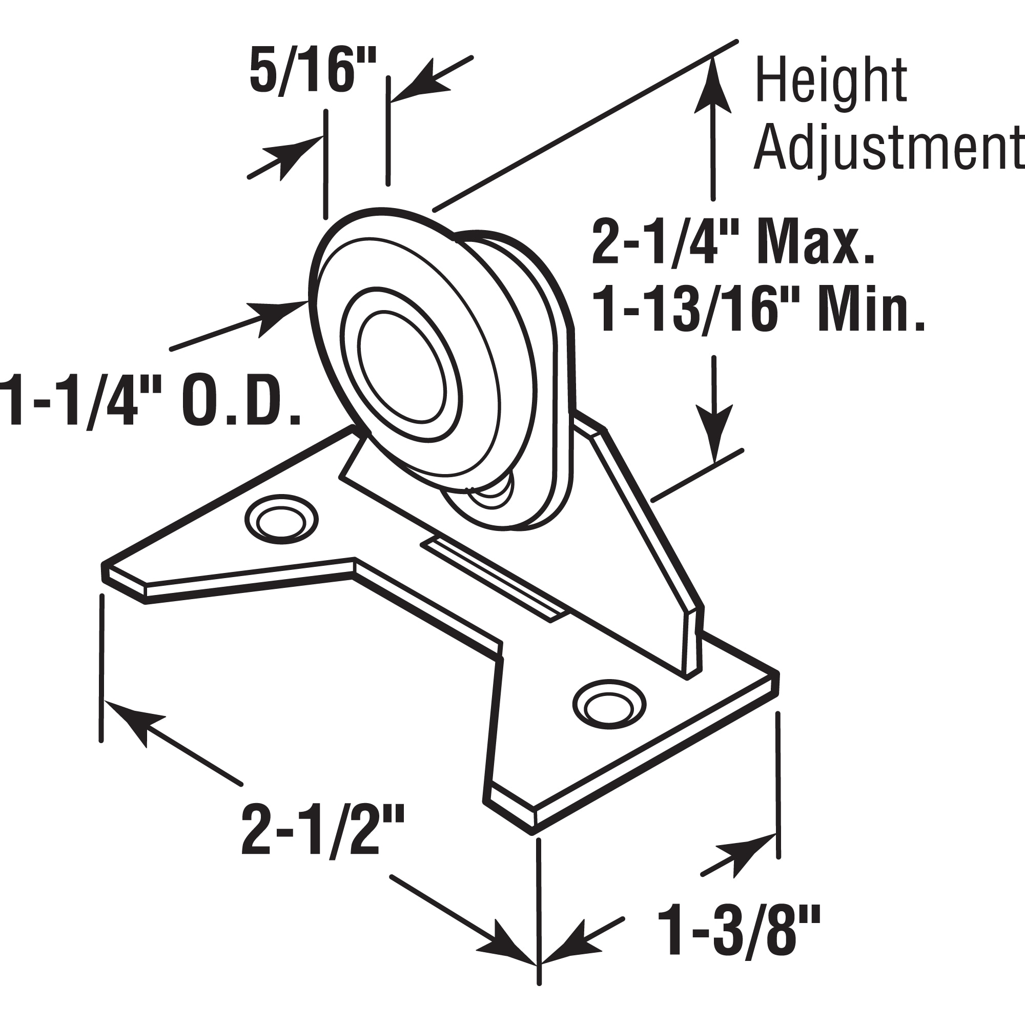Prime-Line N 6619 Pocket-Door-Rollers - View #2