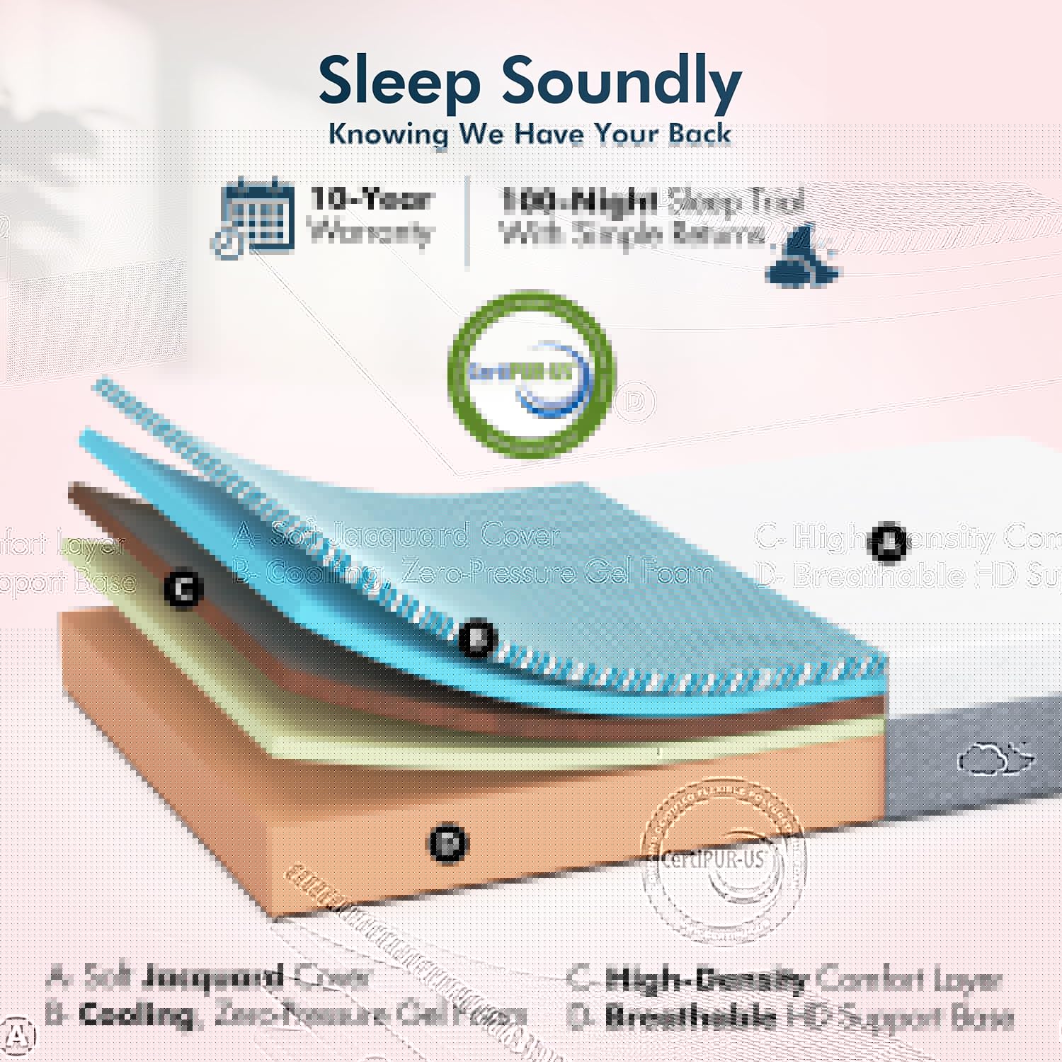 Renanim 14IN-CK-HMATT Mattresses-Boxsprings - View #2