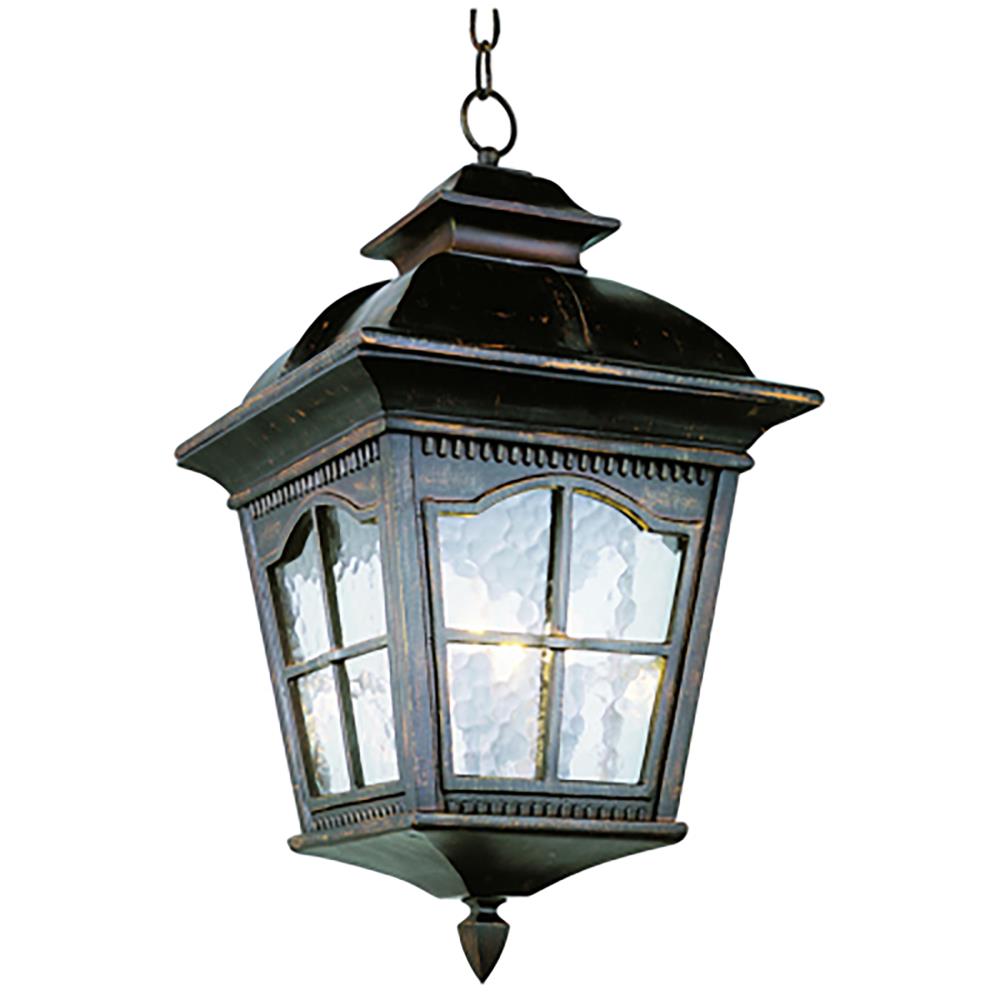 Dimmable Electric Lantern Lamp with Edison Bulb Included Rustic Rust Finish