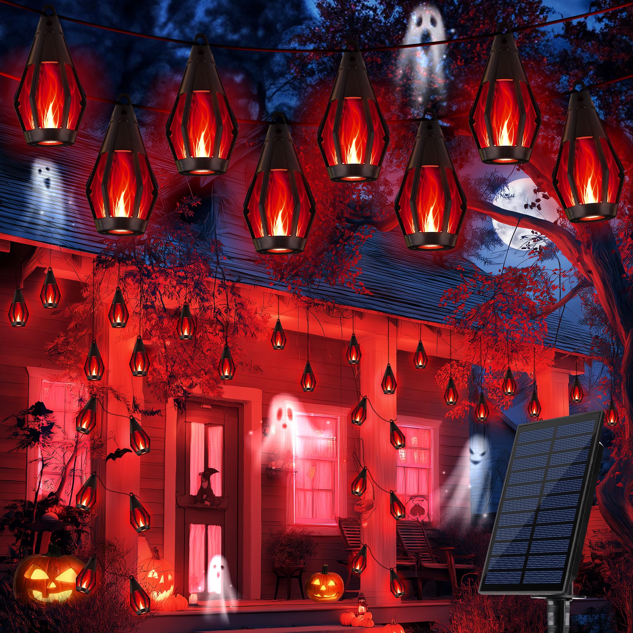 IJBUHV Solar String Lights Warm