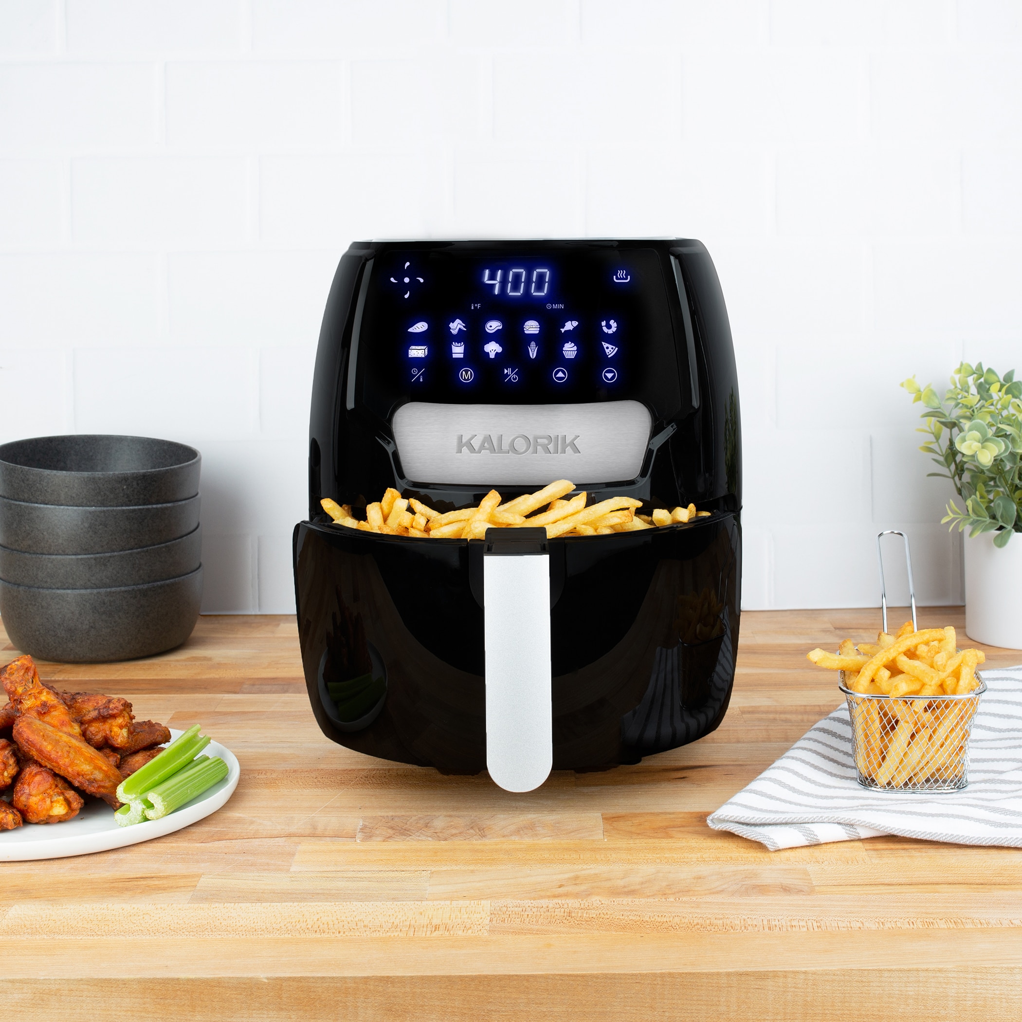 Elite Gourmet 5Qt. Digital Rapid Air Fryer/Multi-cooker with  - Best Buy