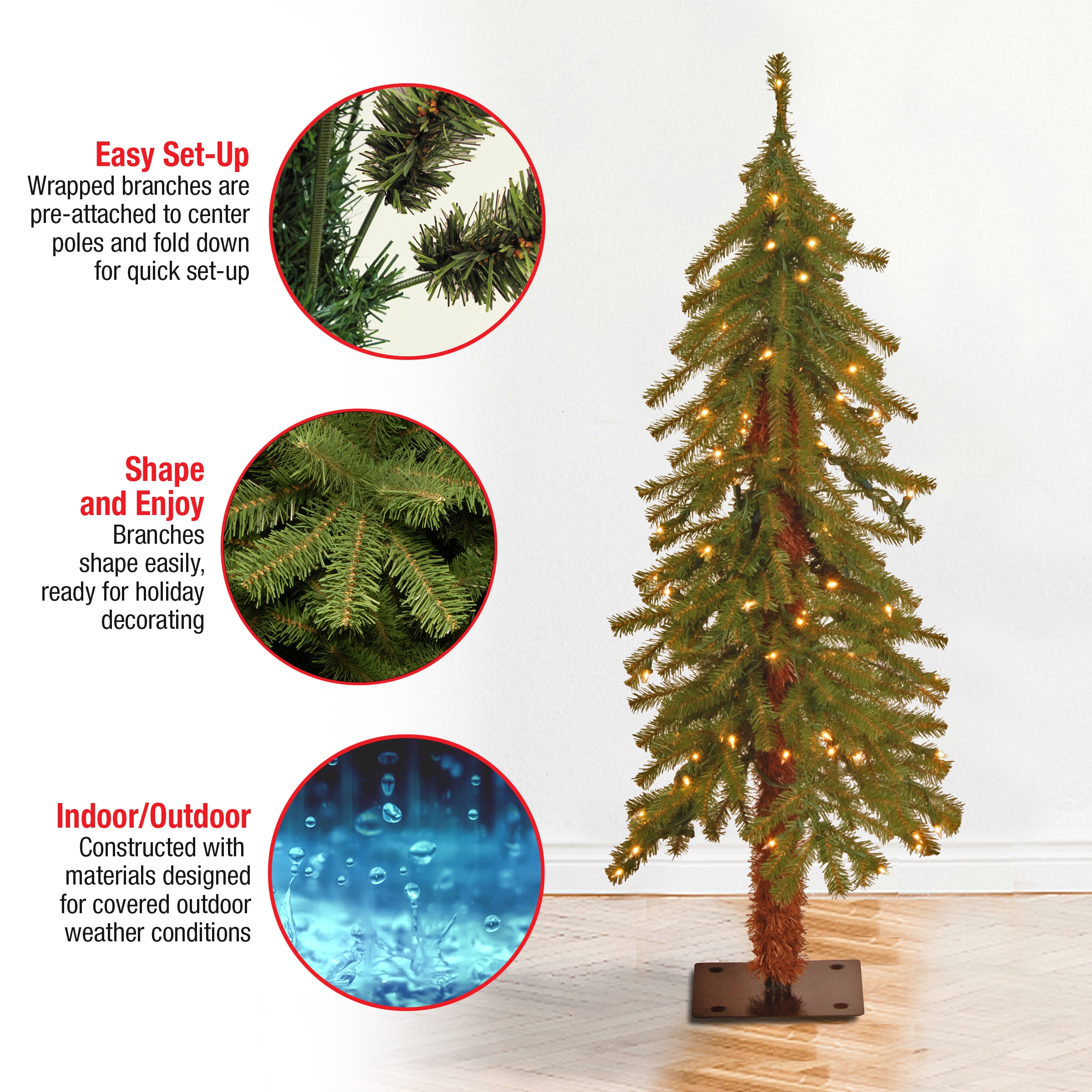 National Tree Company CED7-30LO-S Artificial-Christmas-Trees - View #6