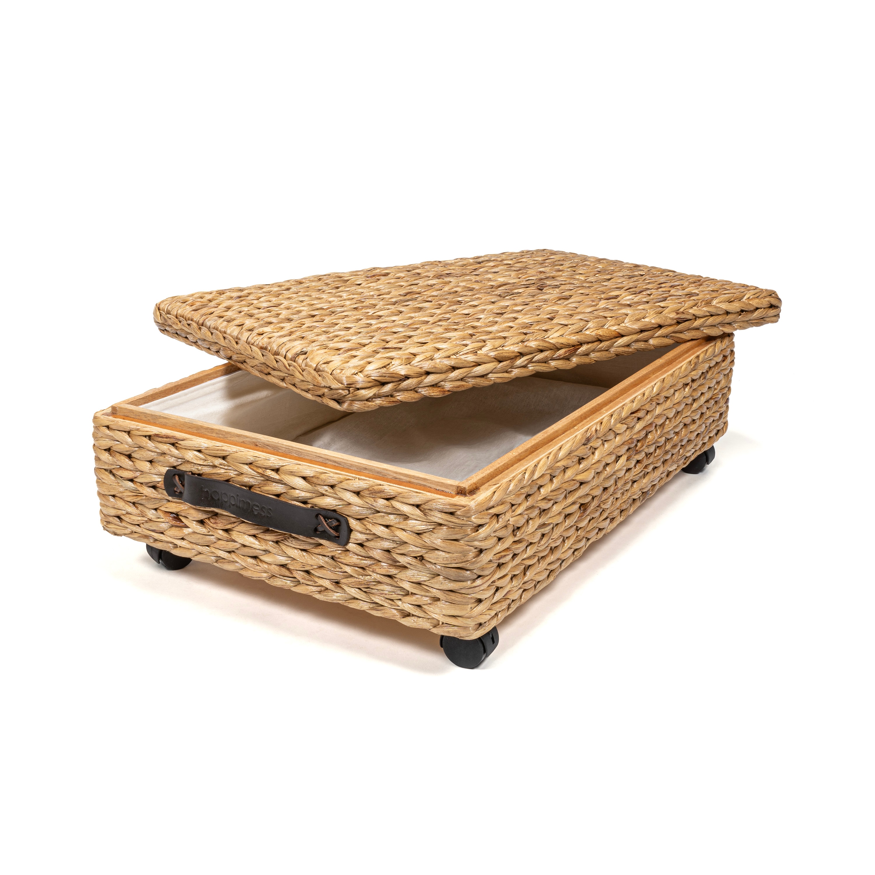 happimess BSK1006A ( 26.5-in W x 9-in H x 18.5-in D ) Natural Water hyacinth Basket