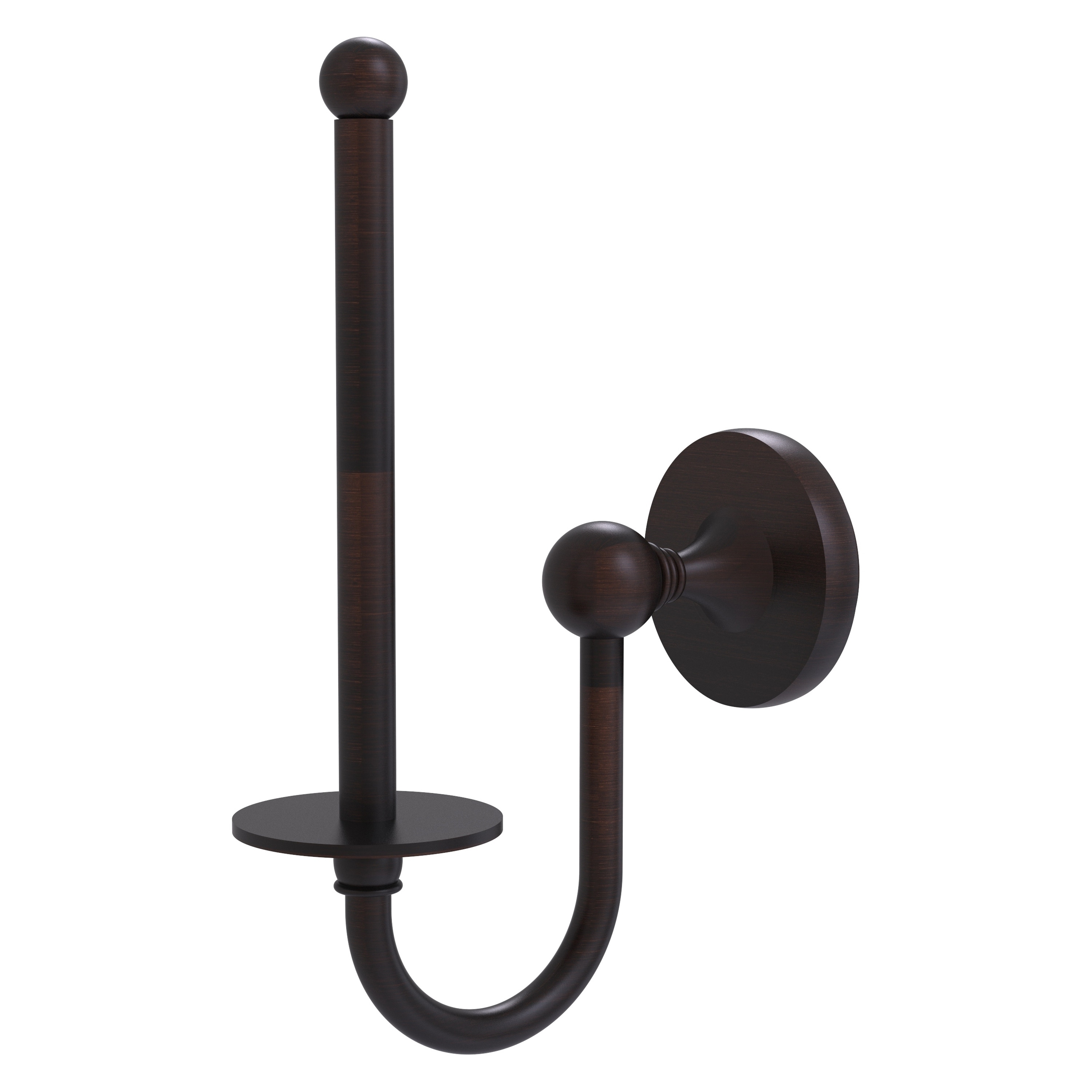 Allied Brass SL-24U-VB Shadwell Venetian Bronze Wall mount Single post Toilet Paper Holder 1 -Rolls with Storage