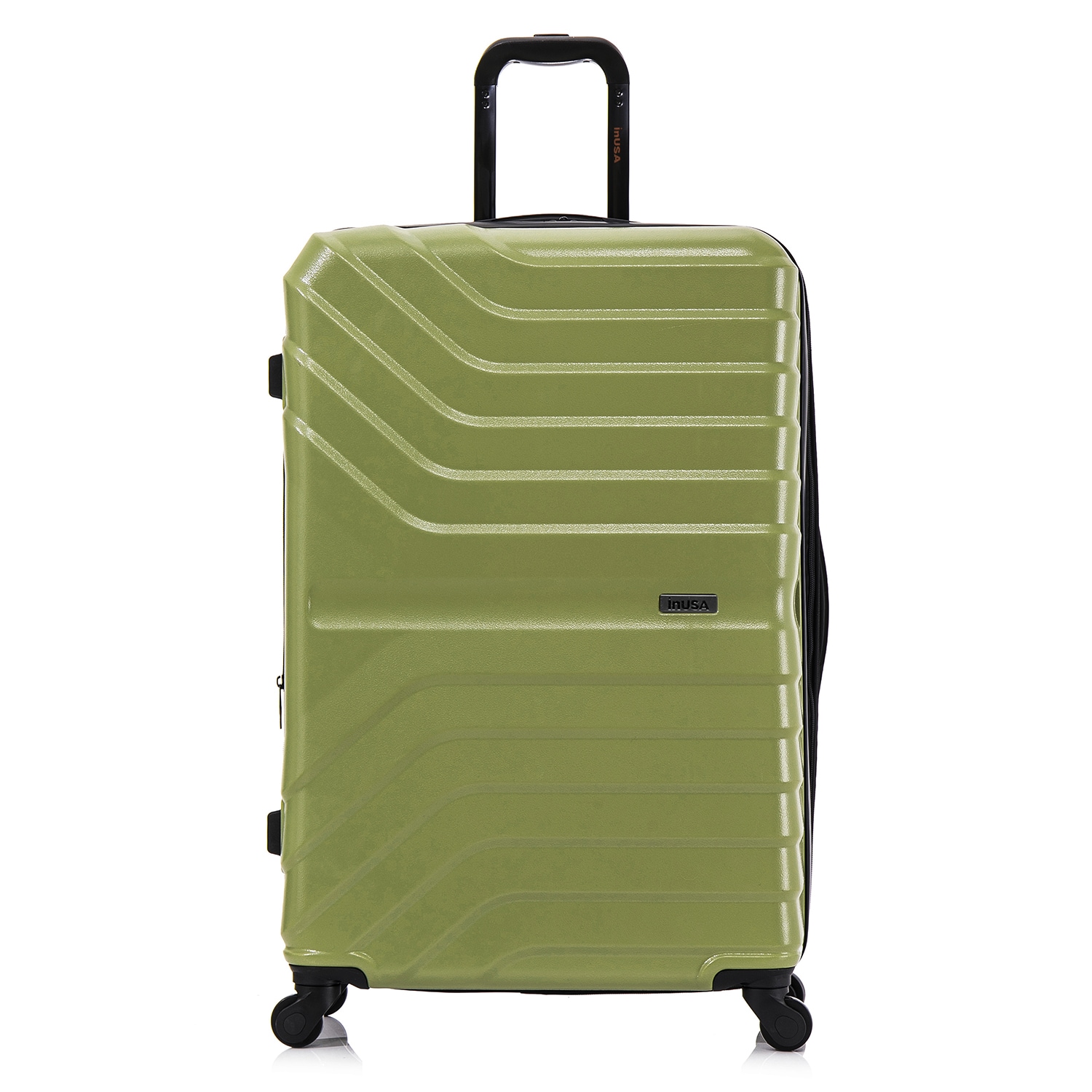 InUSA IUAUR00L-GRN 19.48 x 11.61 x 29.92 GREEN Polycarbonate Hardshell Suitcase