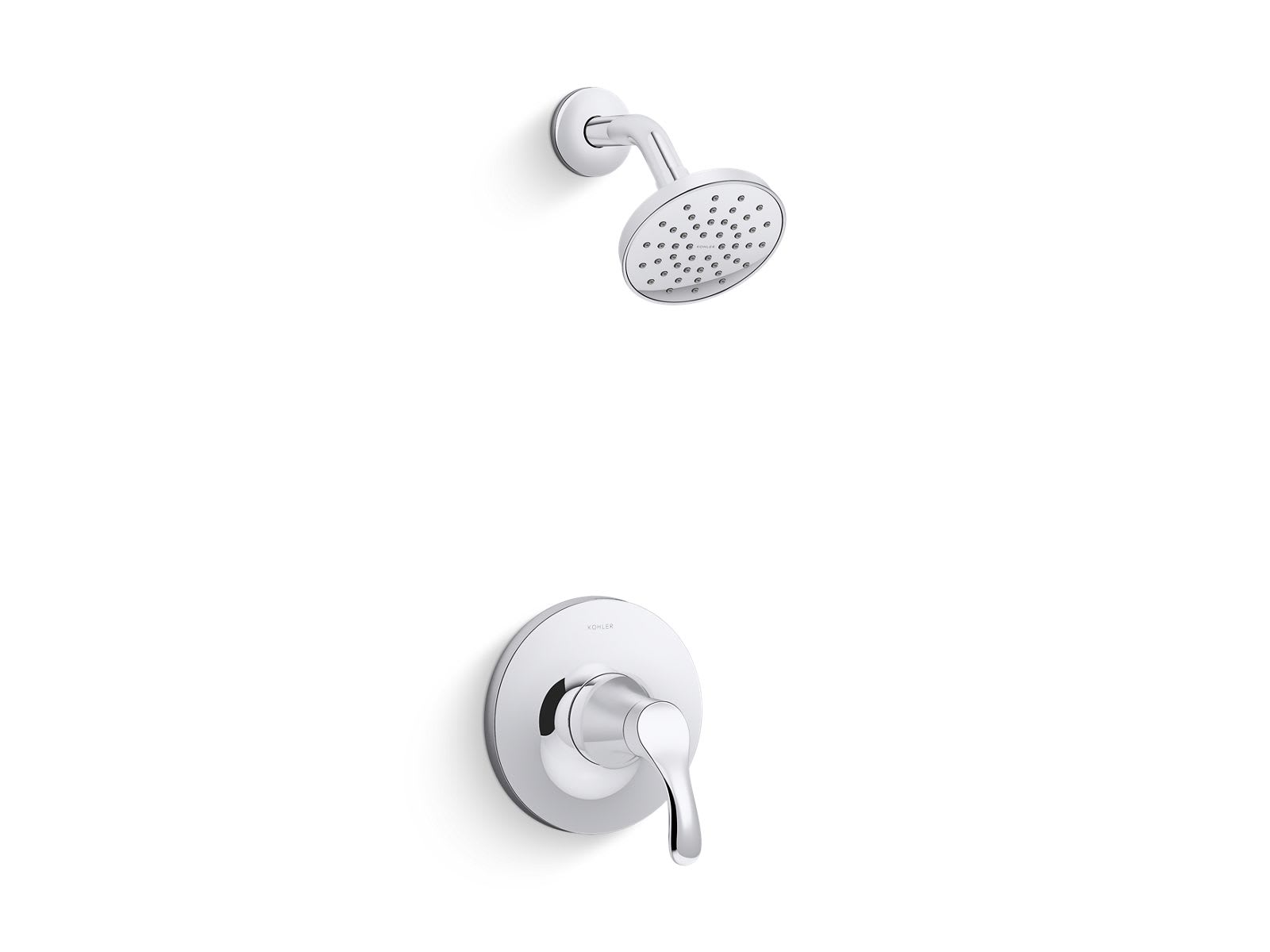 KOHLER TS27392-4G-CP Simplice 1.75 GPM 1-Handle Rite-Temp Shower Trim Kit in Polished Chrome (Valve Not Included)