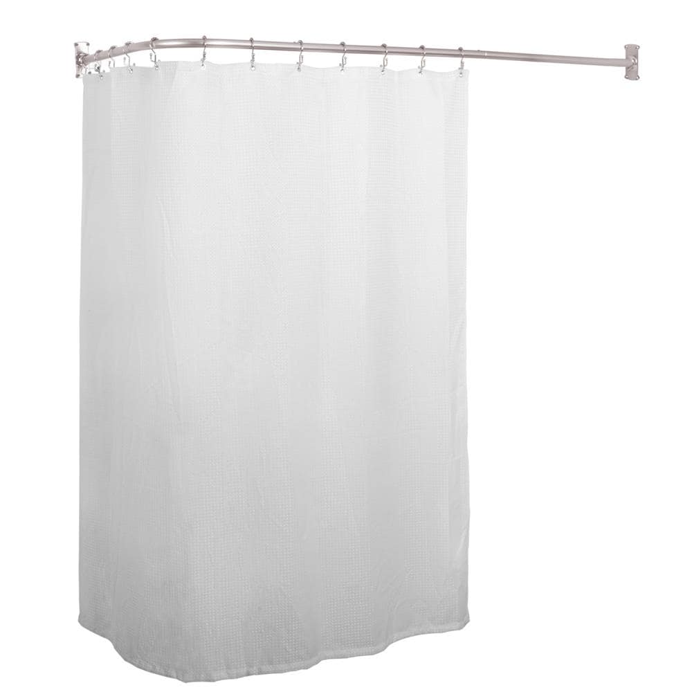 L Shaped Shower Rods At Com, Neo Angle Shower Curtain Rod At Home Depot