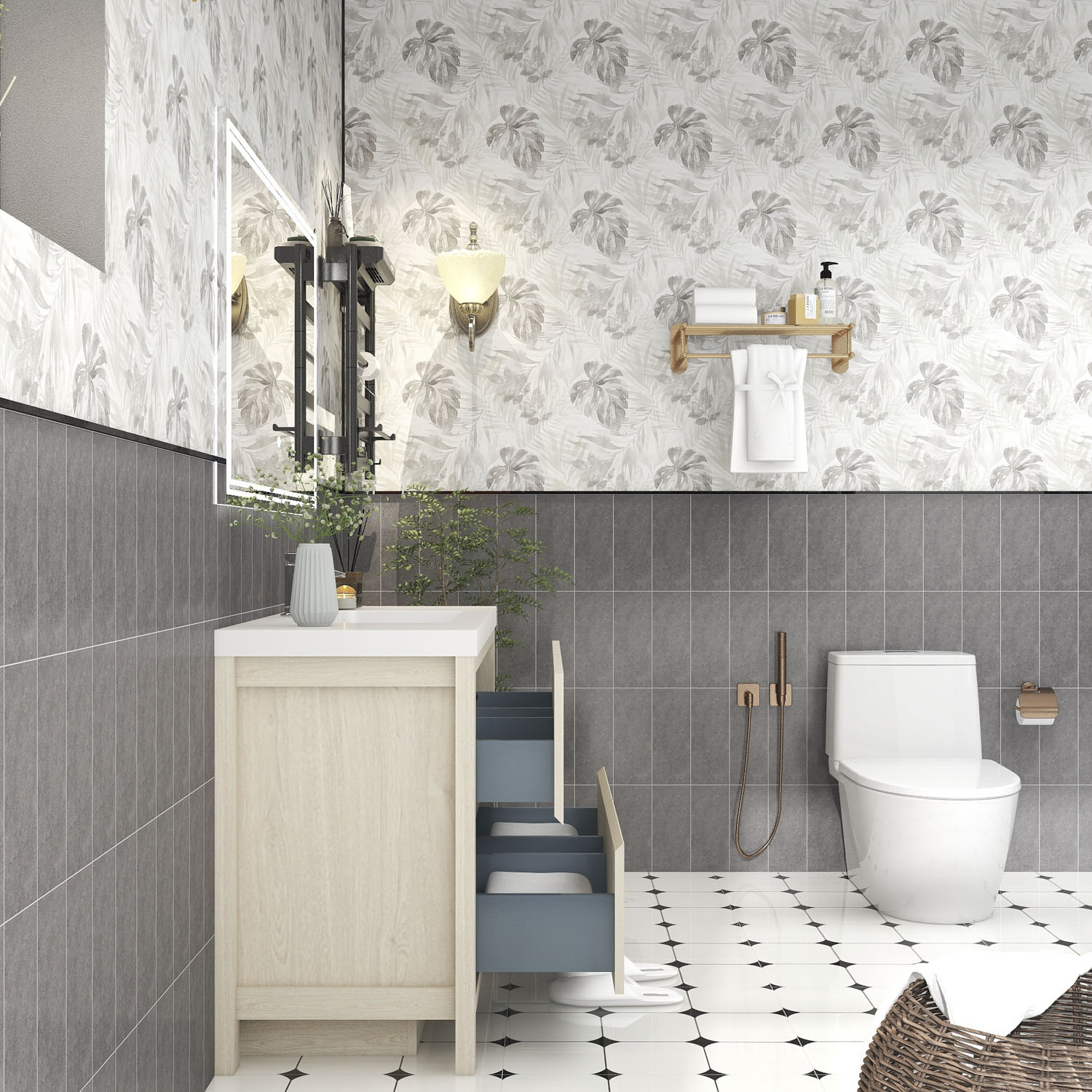 BV Better Vanity LOUIS48FS-LW Bath-Vanity-Combo - View #7