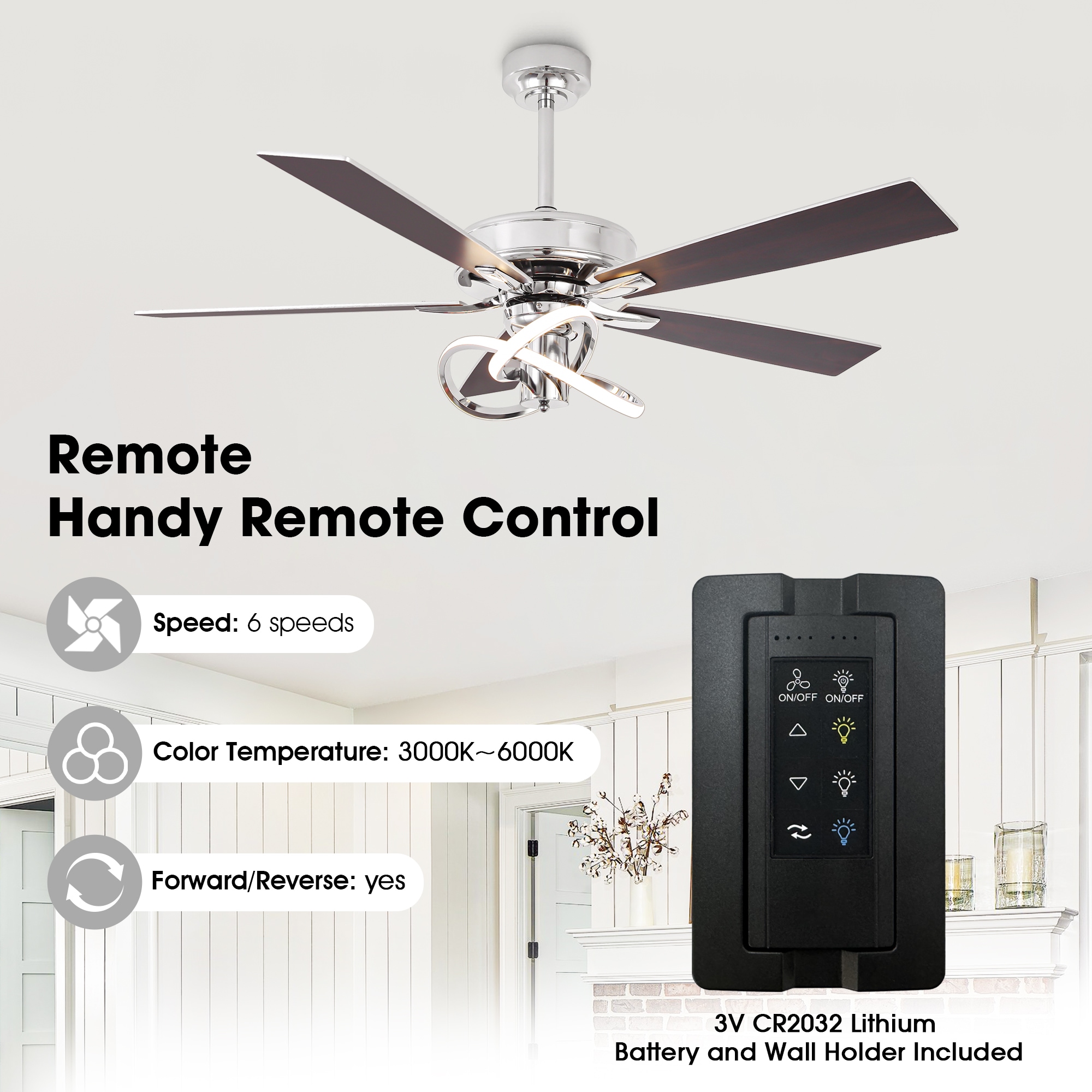 IHOMEadore MDF6001NI Ceiling-Fans - View #5