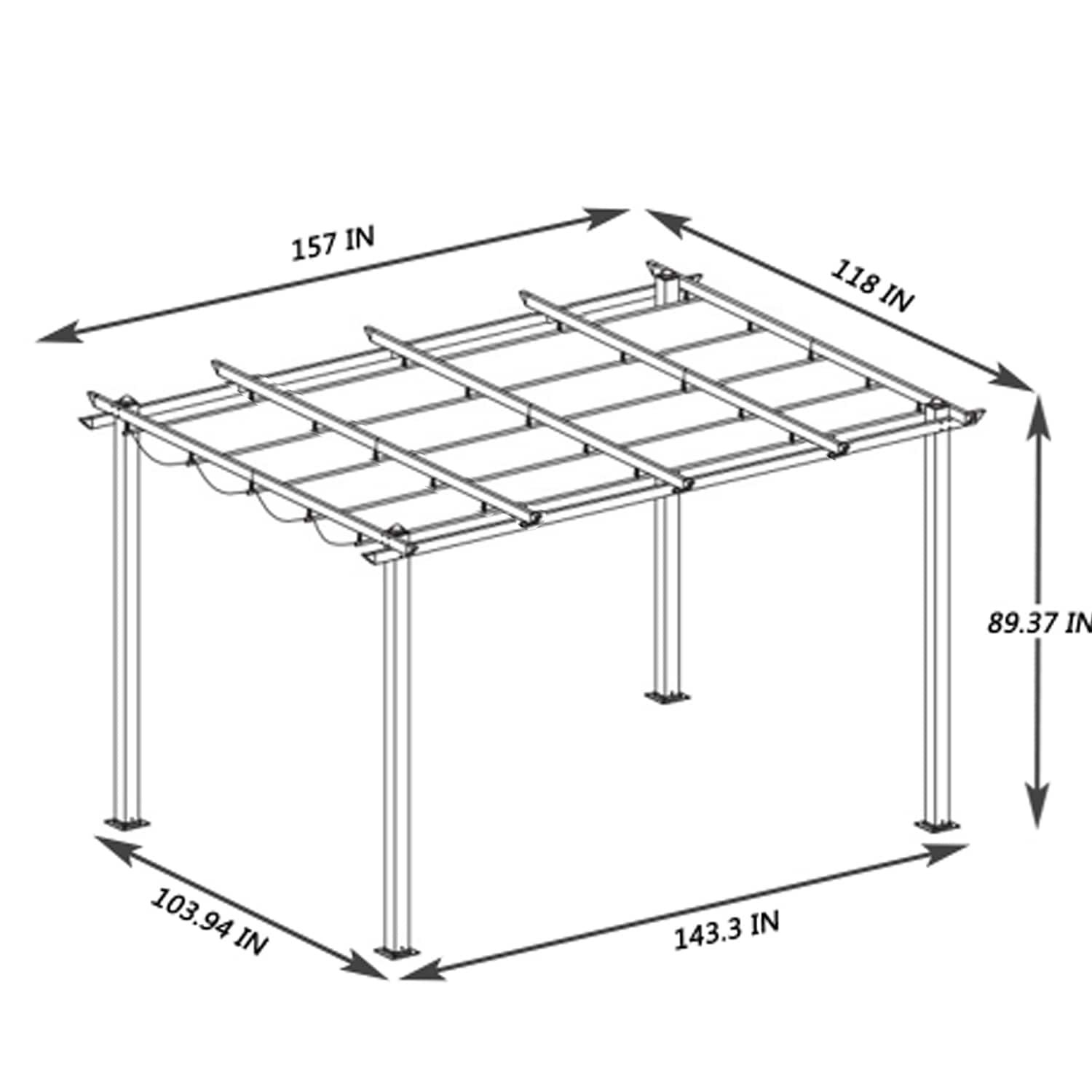 GZMR GZ-CPL-10169 Wood-Resin-Gazebos - View #4