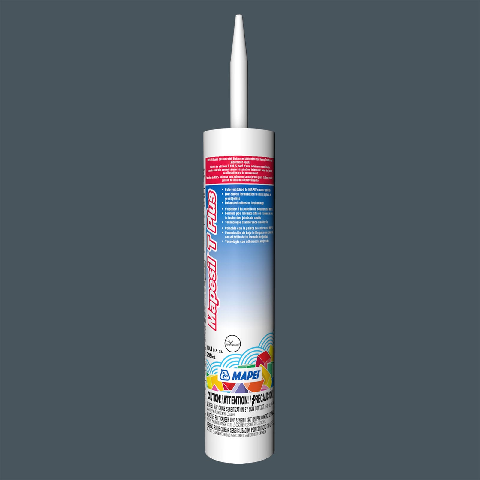 MAPEI 3BU523241 Mapesil T Plus 10.1-oz Tile & grout Night Sky #5232 Silicone Caulk