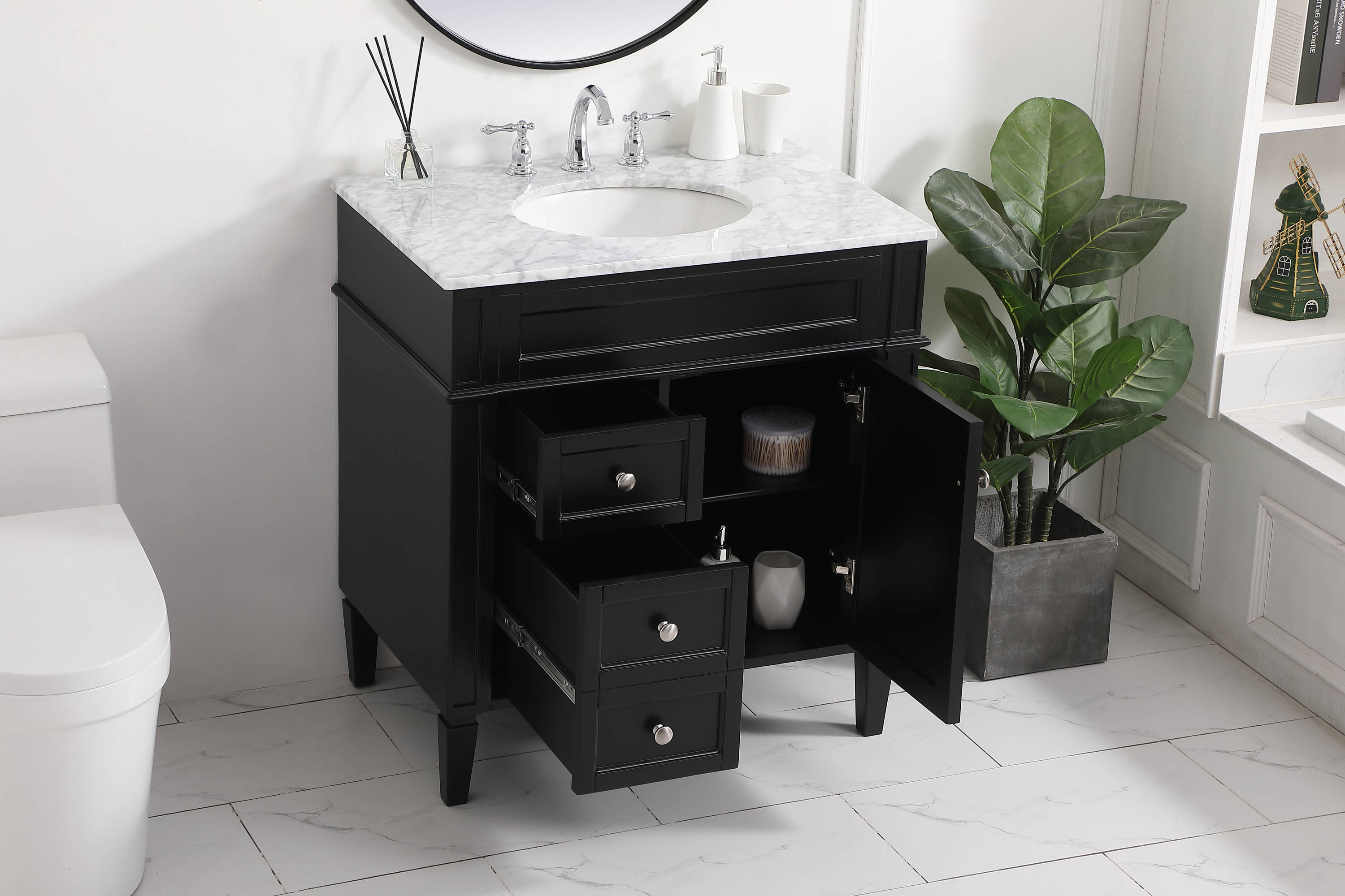 Elegant Decor HF37596BK Bath-Vanity-Combo - View #3