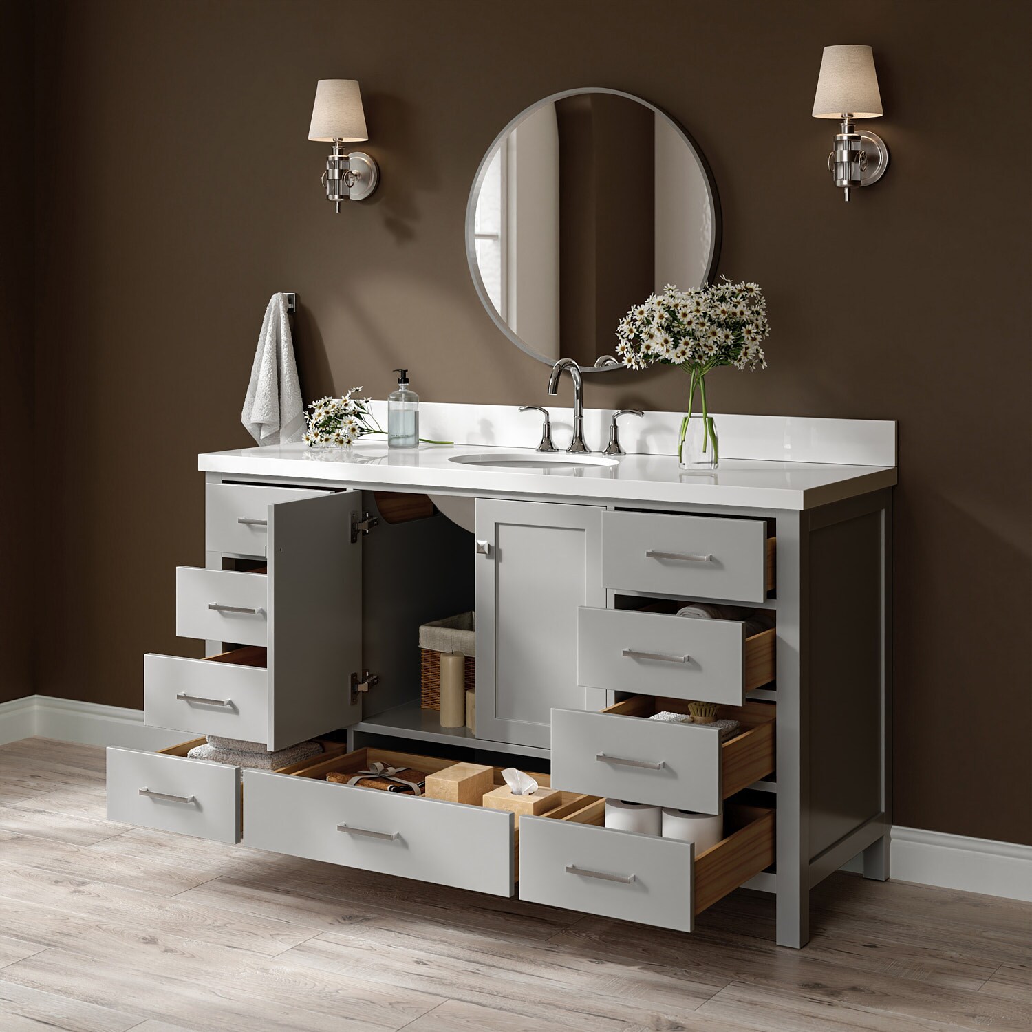 ARIEL A061SWQOVOGRY Bath-Vanity-Combo - View #3