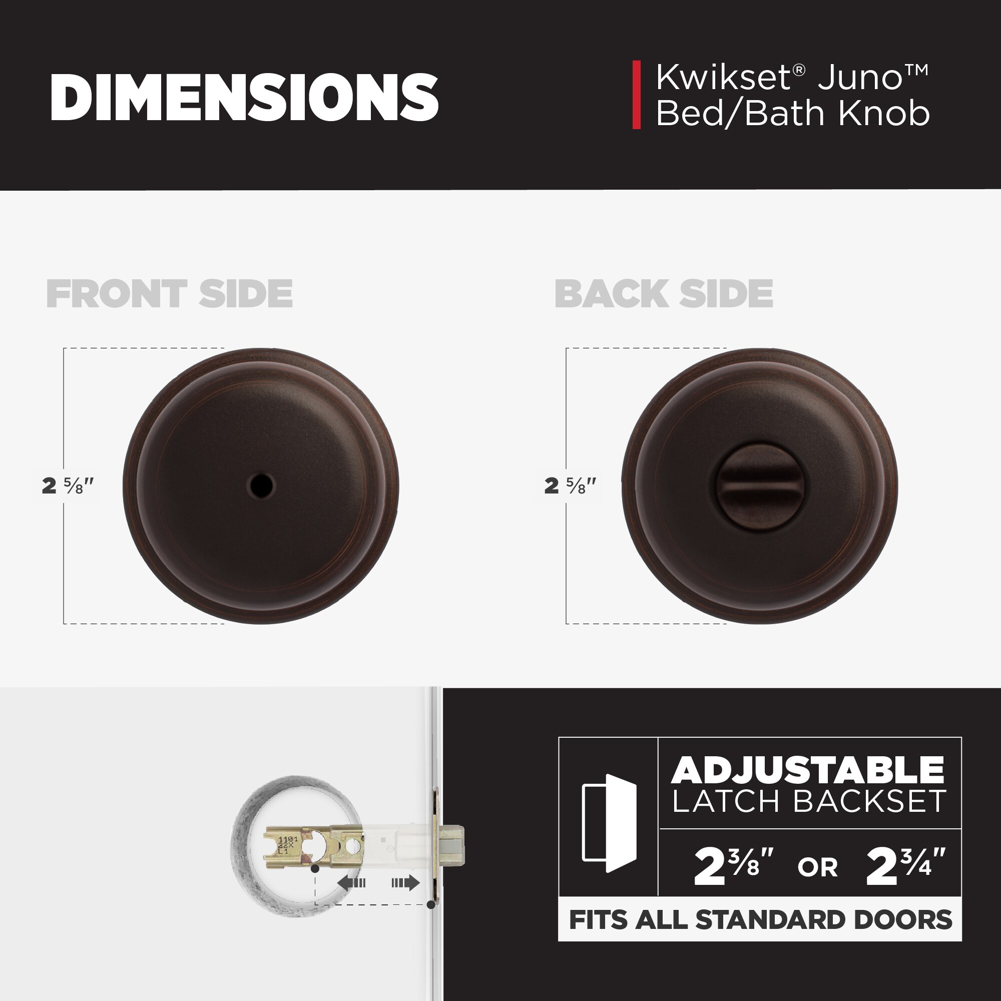Kwikset Signature Series 730J 11P CP Door-Knobs - View #8