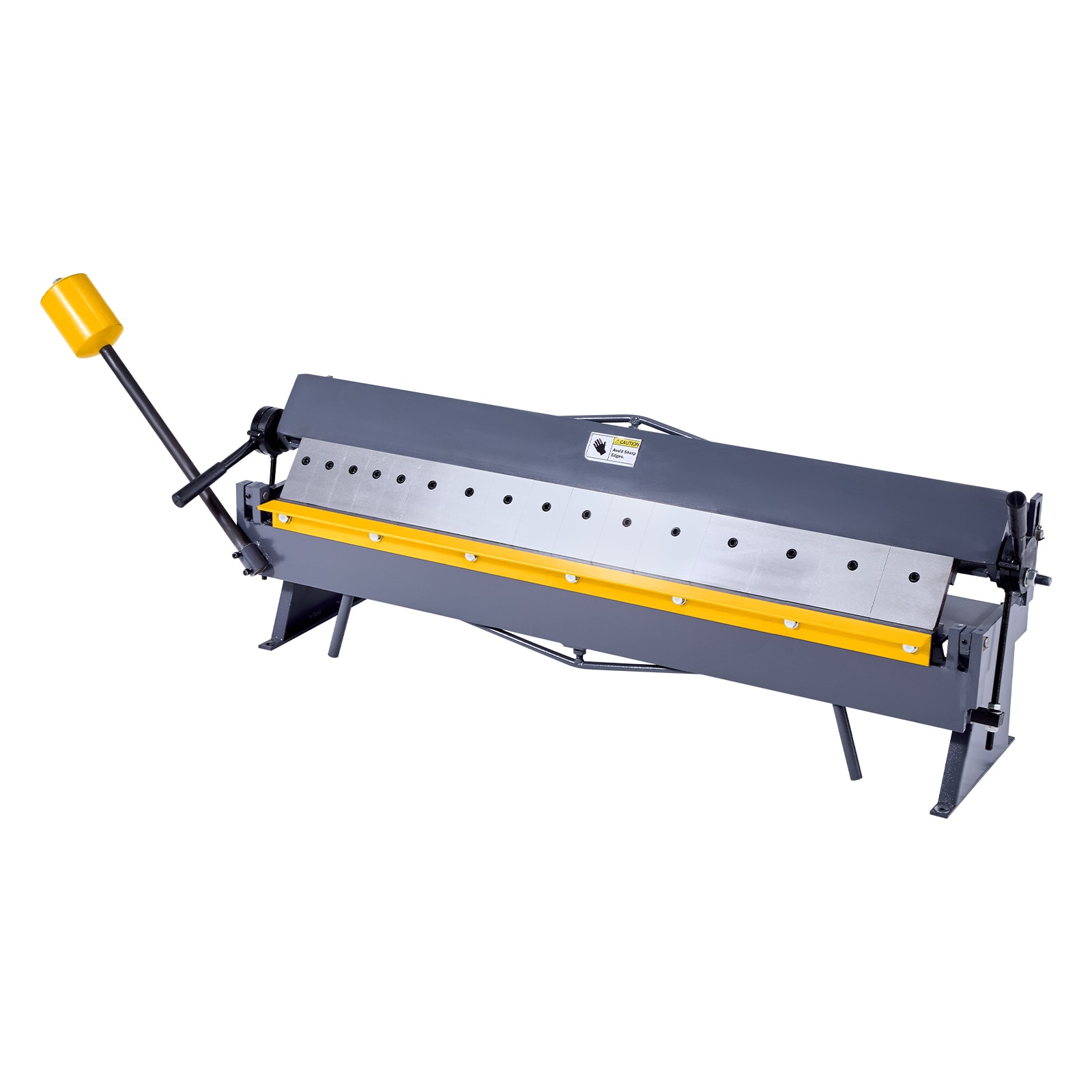 VEVOR Box and Pan Brake 50 in Sheet Metal Bending Brake 16-Gauge Mild Steel Capacity 0-135 Degree Adjustable Metal Bender Machine with 16 Fingers Heavy-Duty Aluminum Folder for Precise Bending
