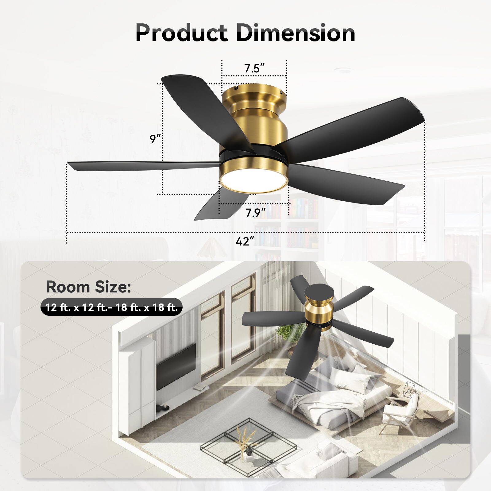 Blisstyle CLF37 Ceiling-Fans - View #10