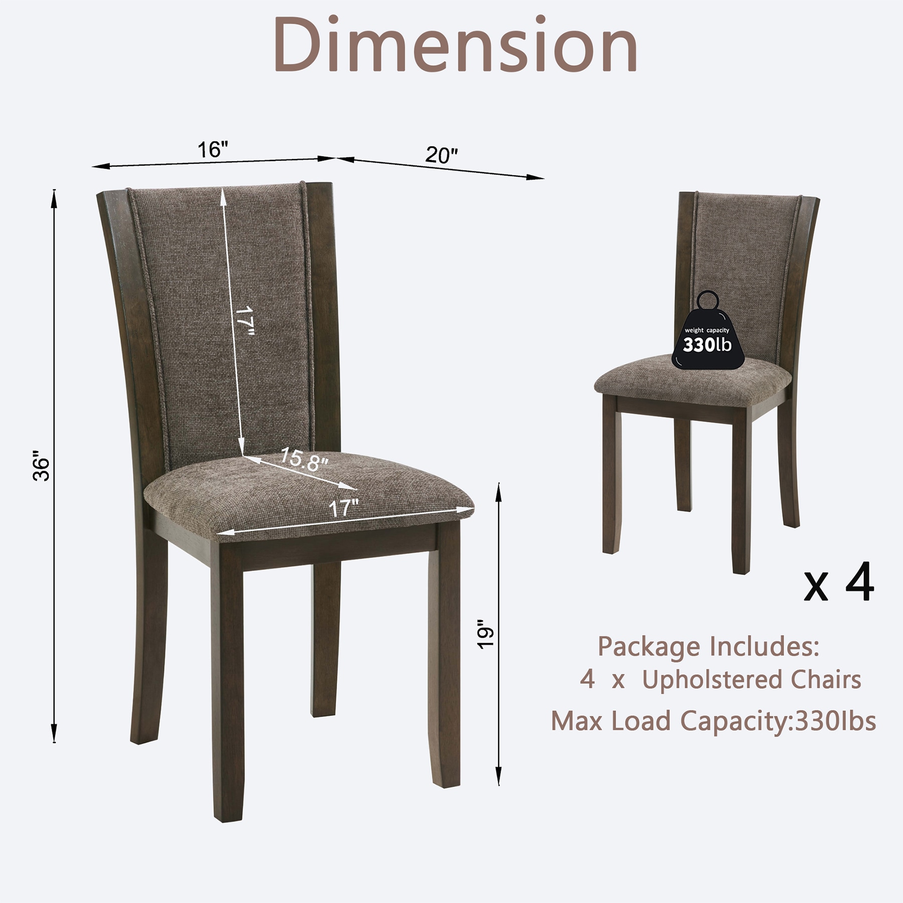 SINOFURN SYA330140BN Dining-Chairs - View #4