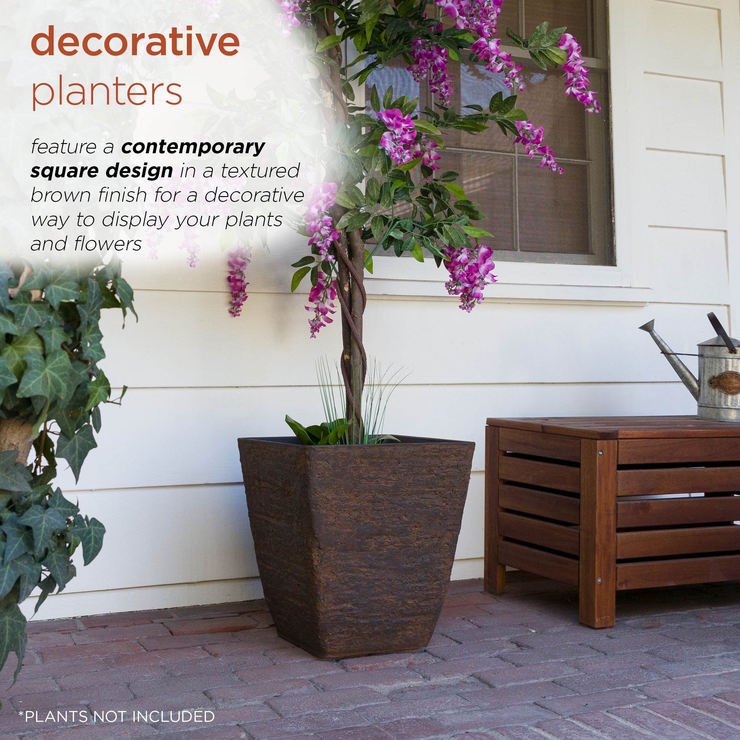 Alpine Corporation CLL386L-SWD-2 Planter-Window-Box - View #4