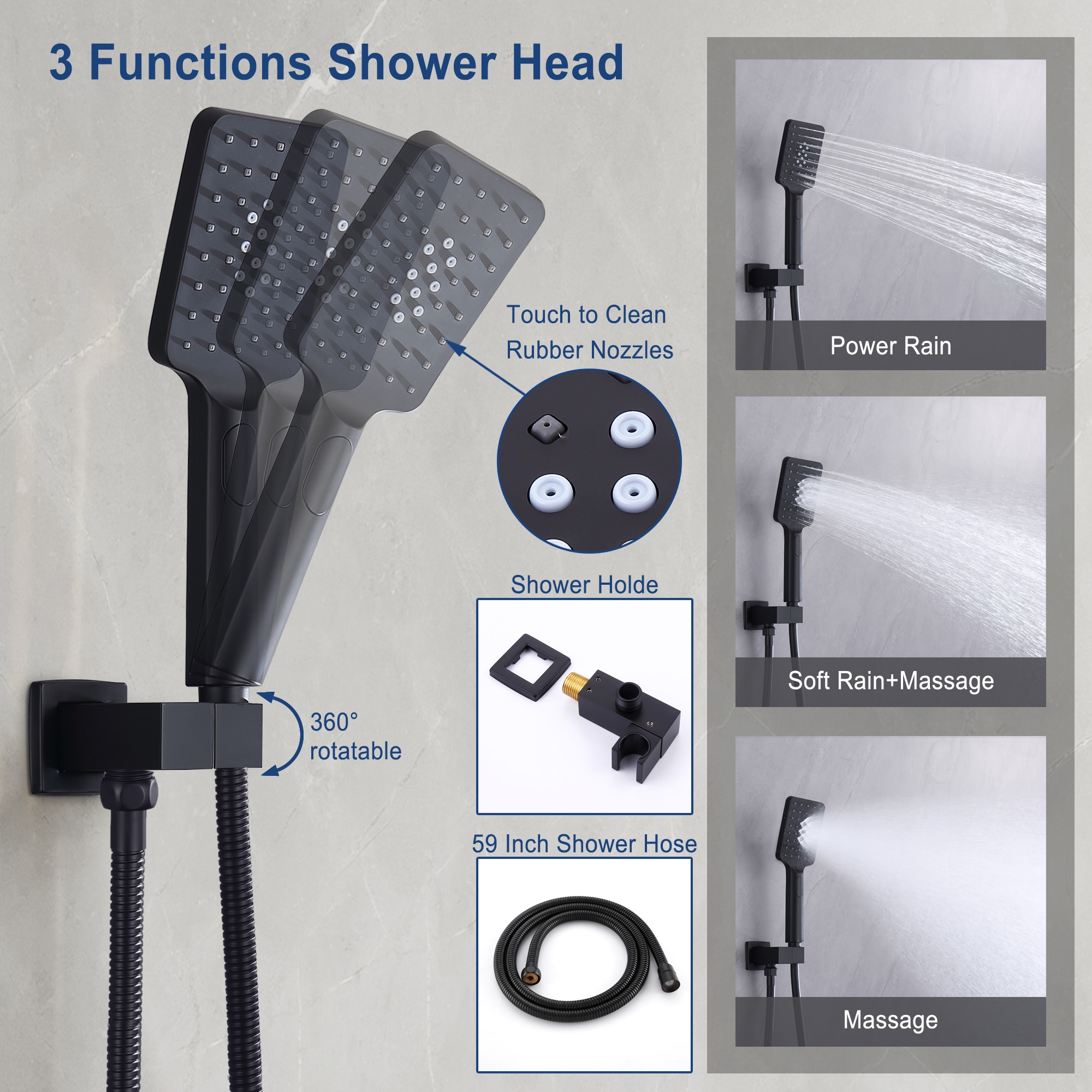 Mondawe MOSL051-16MB Showerhead-Bar-Panels - View #6