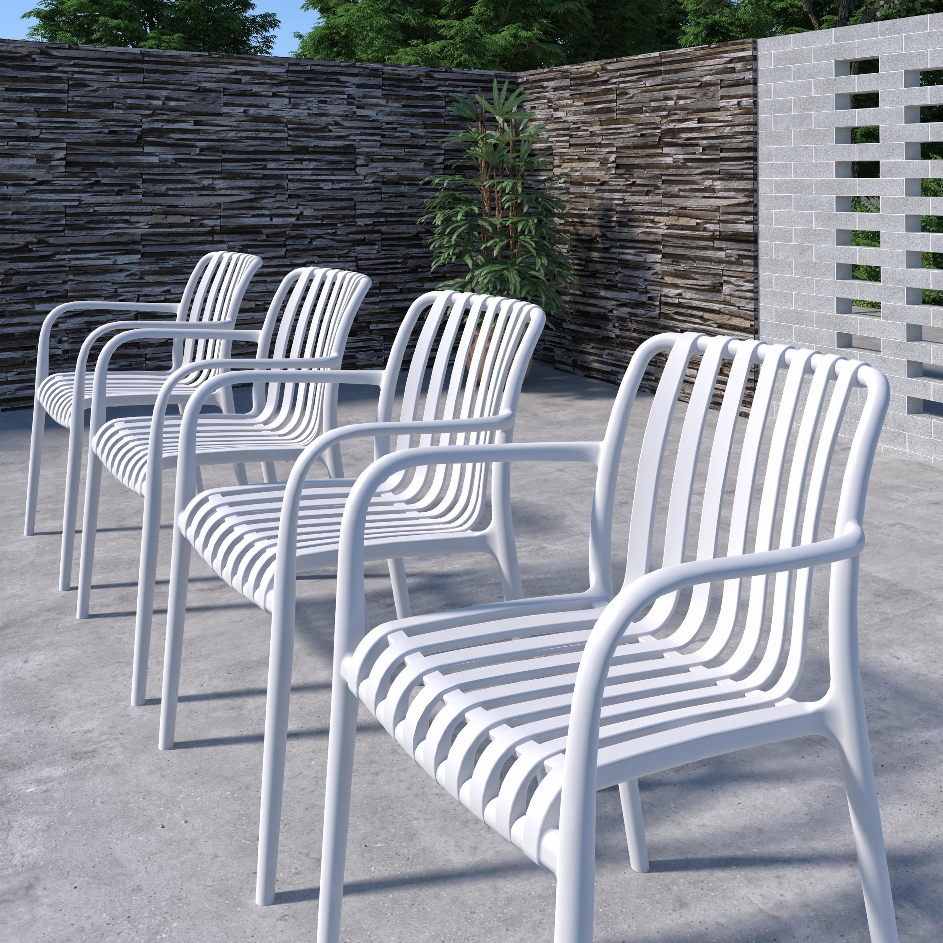 Amazonia LWS-IBIS-8-CURA-WHT Patio-Dining-Sets - View #6