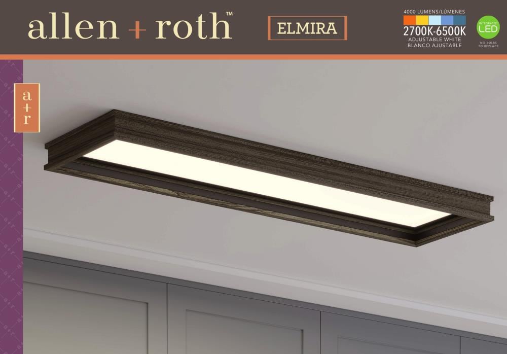 allen and roth led flush mount ceiling fixture