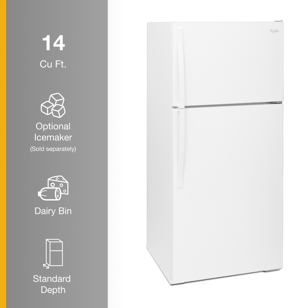 Whirlpool WRT314TFDW Top-Freezer-Refrigerators - View #5