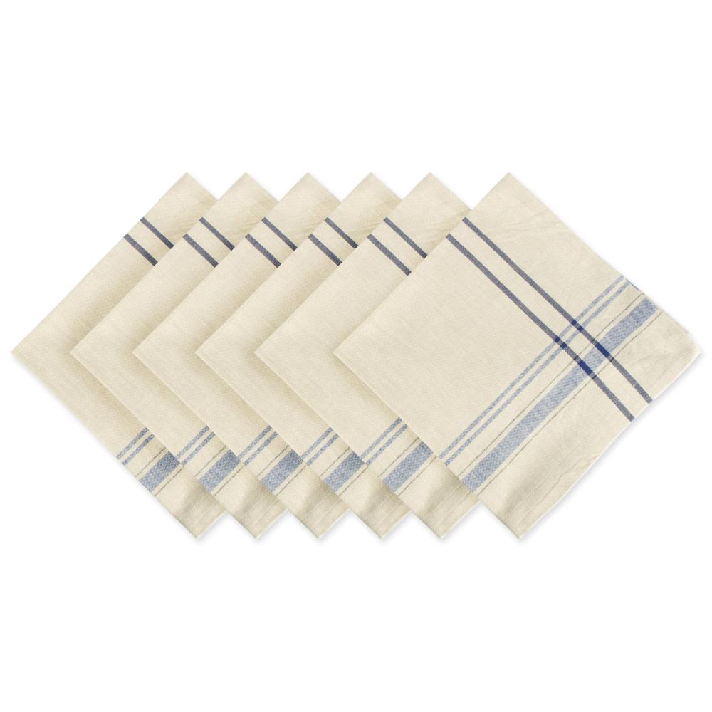 Zig Dobby Striped Cotton Napkins - Set of 6