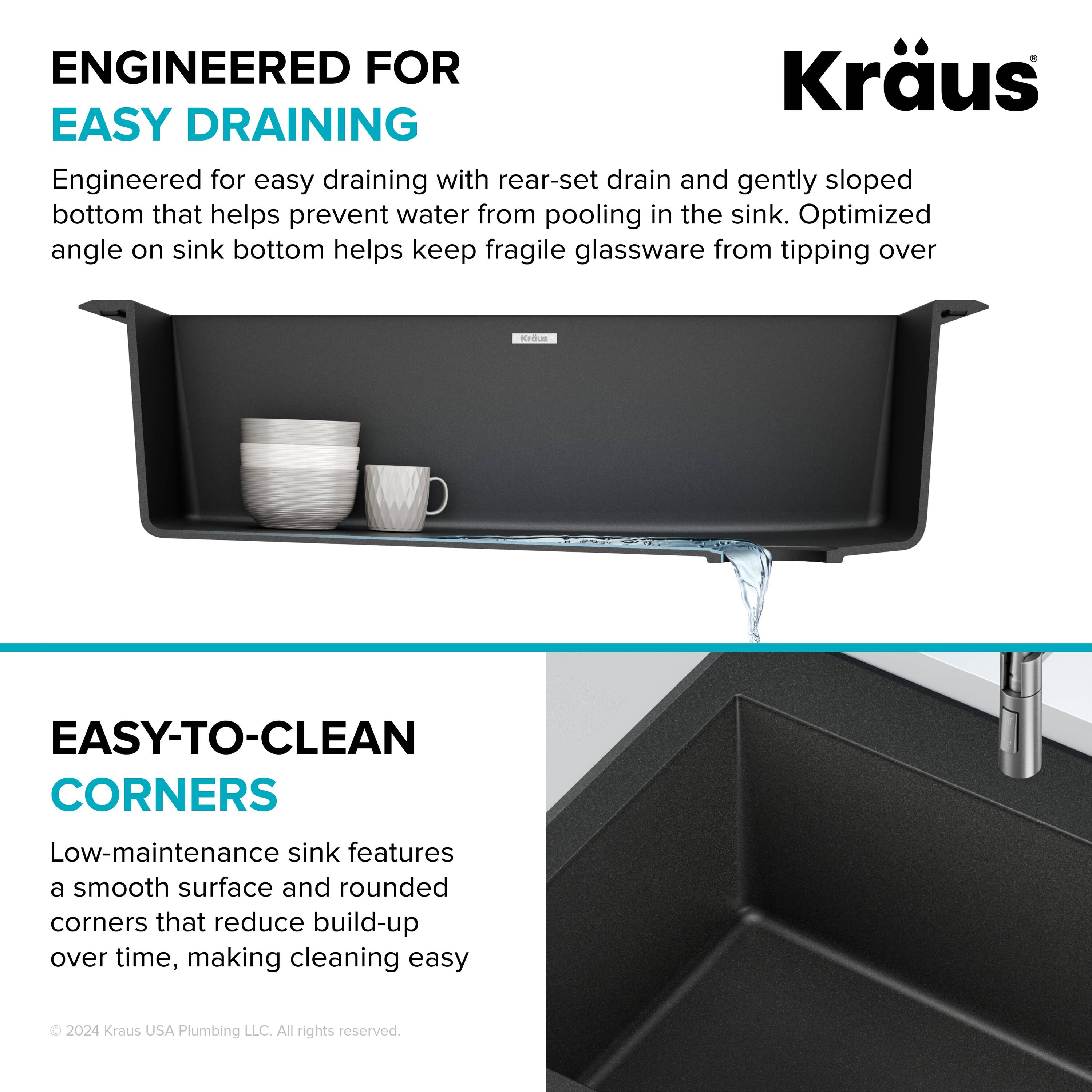 Kraus KGD-54BLACK Kitchen-Sinks - View #9