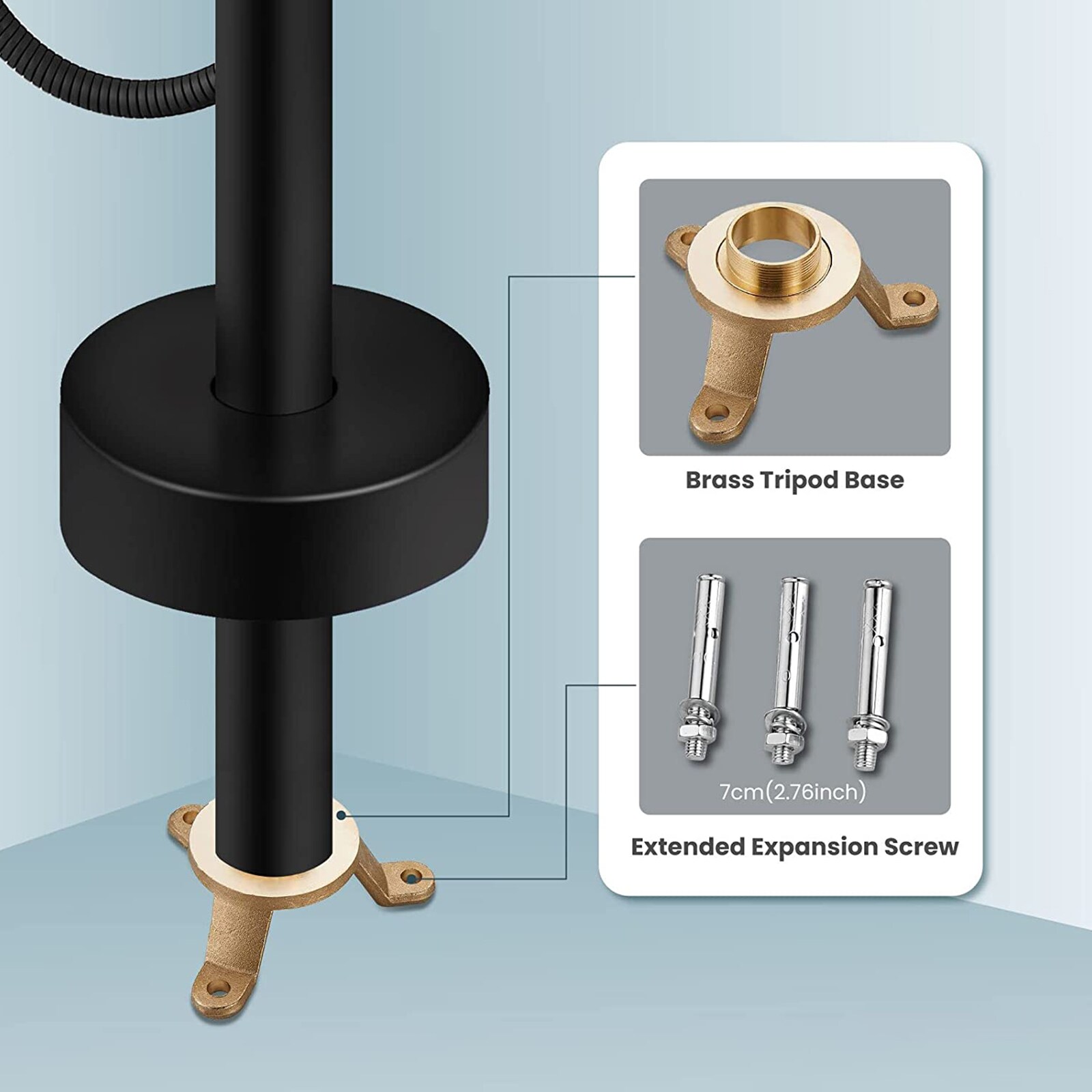 BWE A-97009-BLACK Roman-Tub-Faucets - View #6