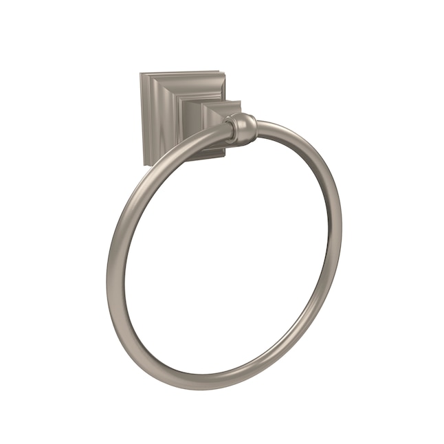 Amerock Markham Brushed Nickel Wall Mount Towel Ring Amerock Markham Brushed Nickel Wall Mount Towel Ring