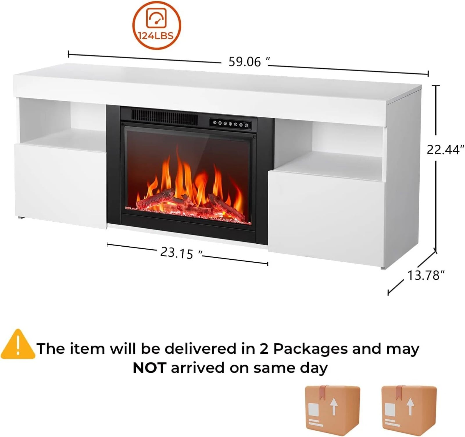 Antarctic Star LSAS-SM2303W Electric-Fireplaces - View #5
