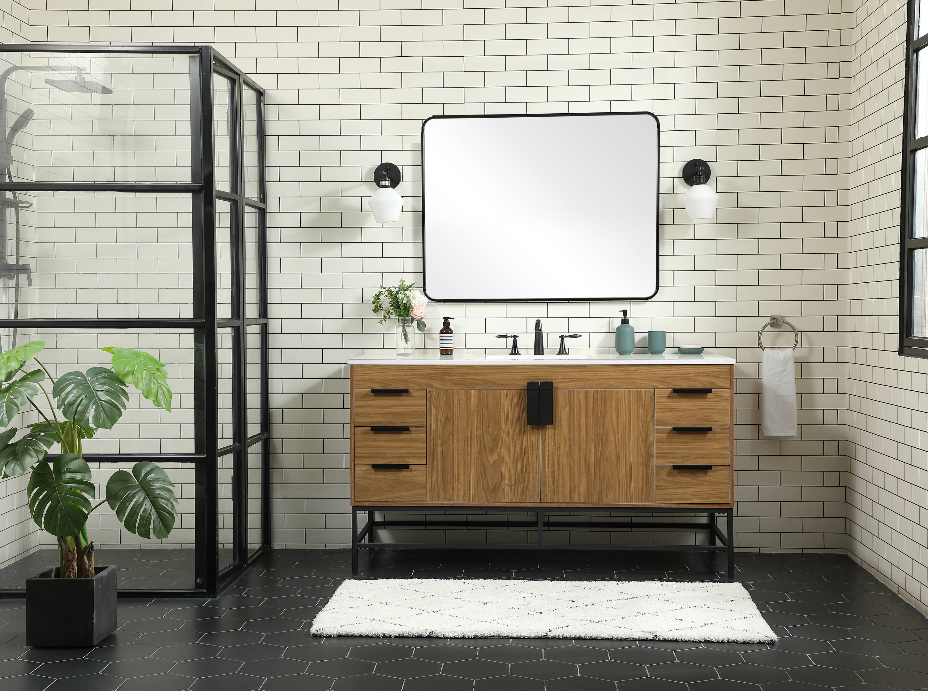 Elegant Decor HF146580WB Bath-Vanity-Combo - View #5