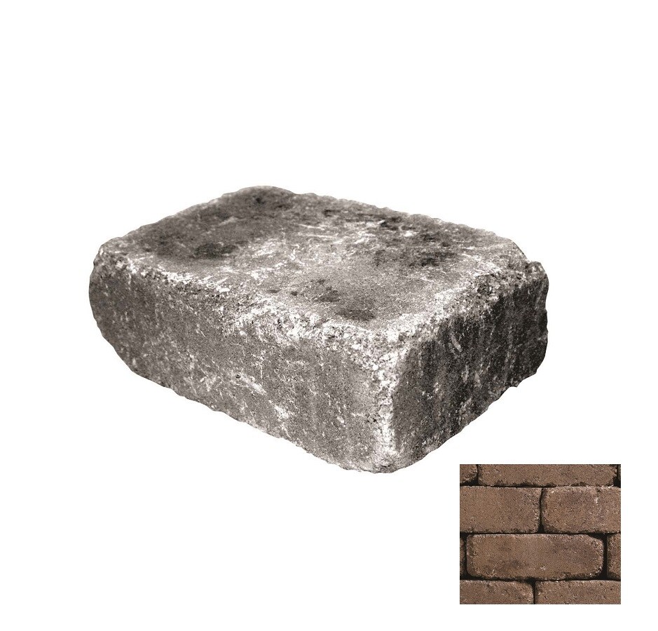Belgard 806836 4-in H x 12-in L x 8-in D Sandstone Concrete Retaining Wall Block
