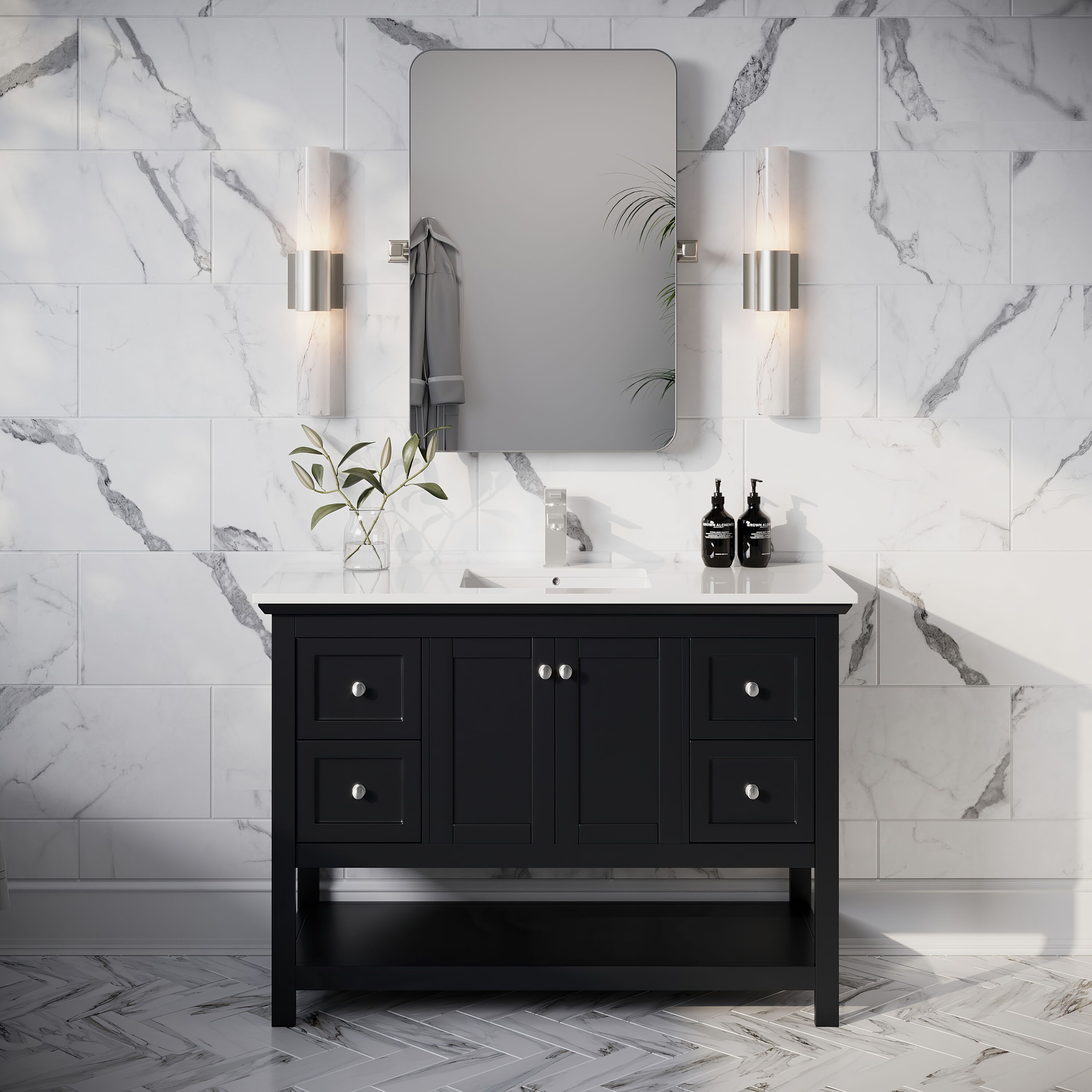 Fresca FCB2348BL-CWH-U Bath-Vanity-Combo - View #5