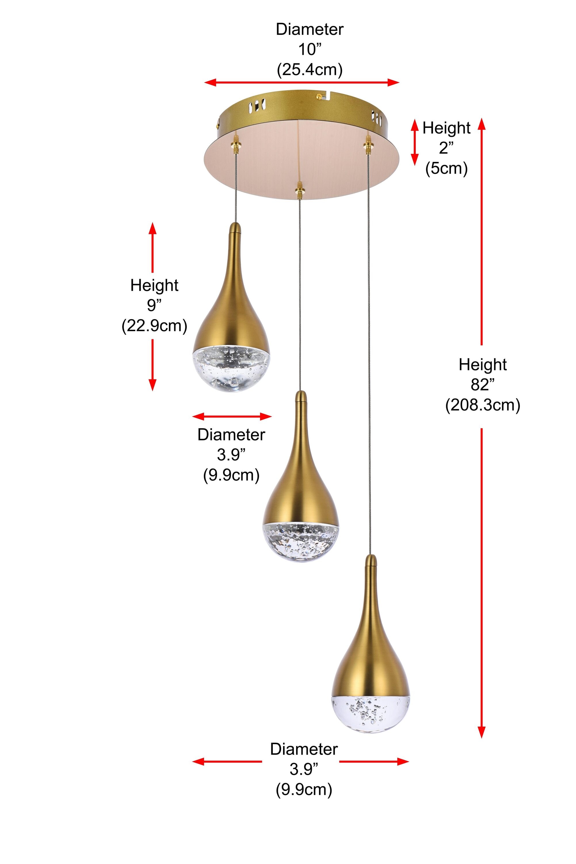 Elegant Decor HF11409D12SG Pendant-Lights - View #9