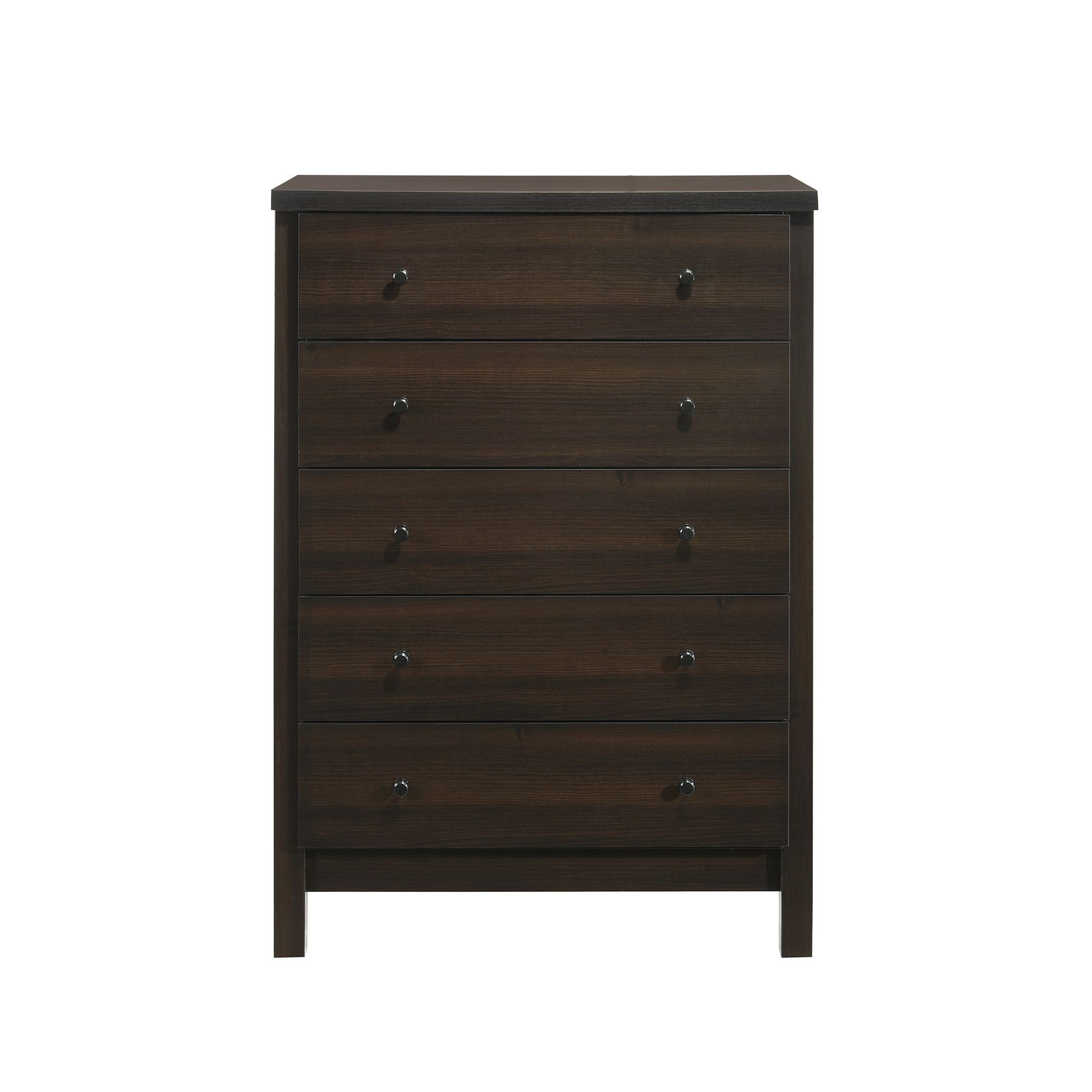 Picket House Furnishings B.10255.CHE Cian Espresso 5 -Drawer Standard chest