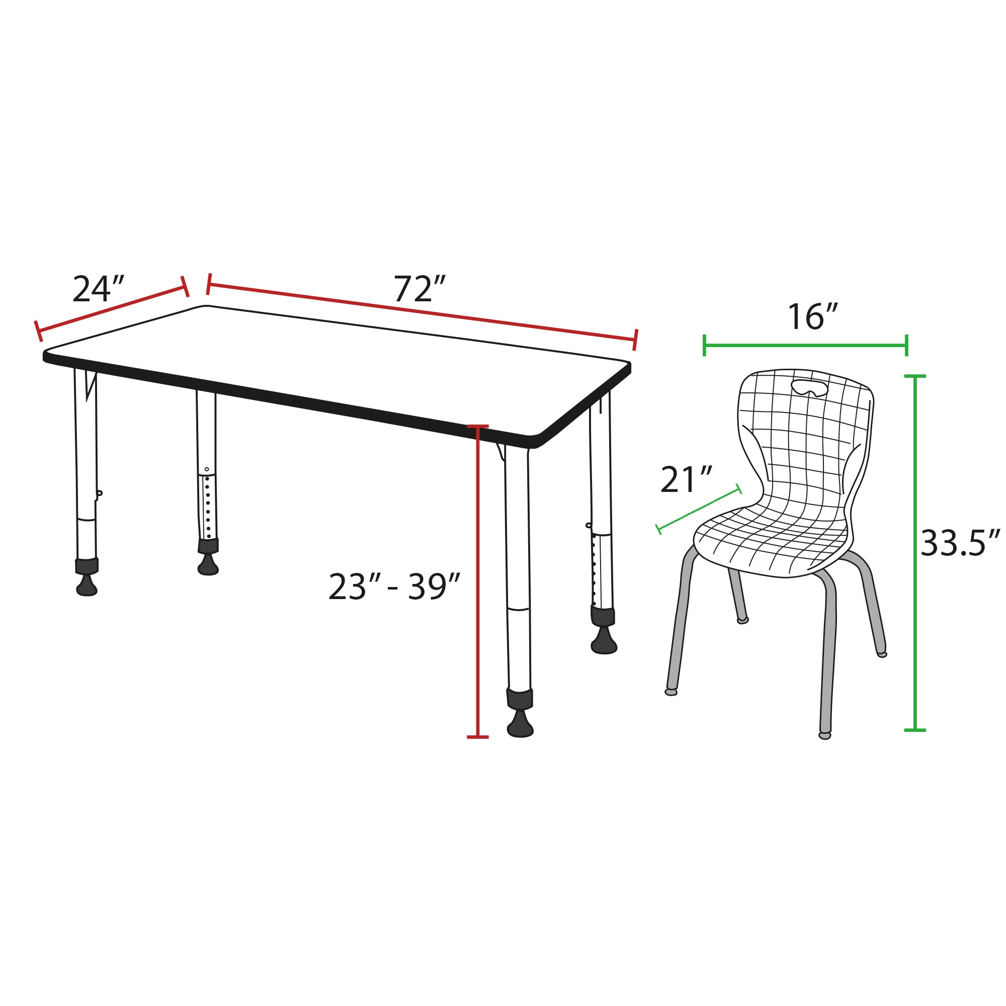 Regency MT7224MHAPBK40NV desks - View #9