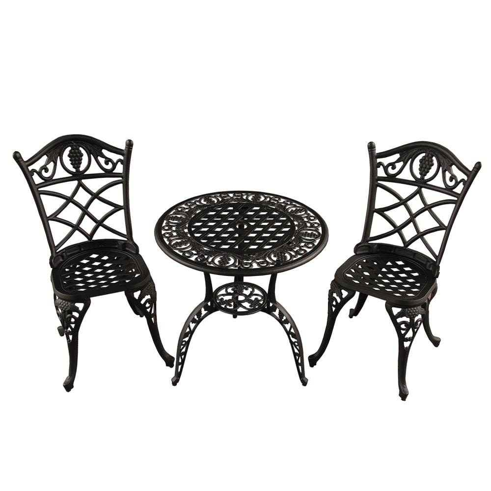 Oakland Living LW1755-GRAPE-BISTRO 3 -Piece Patio Conversation Set